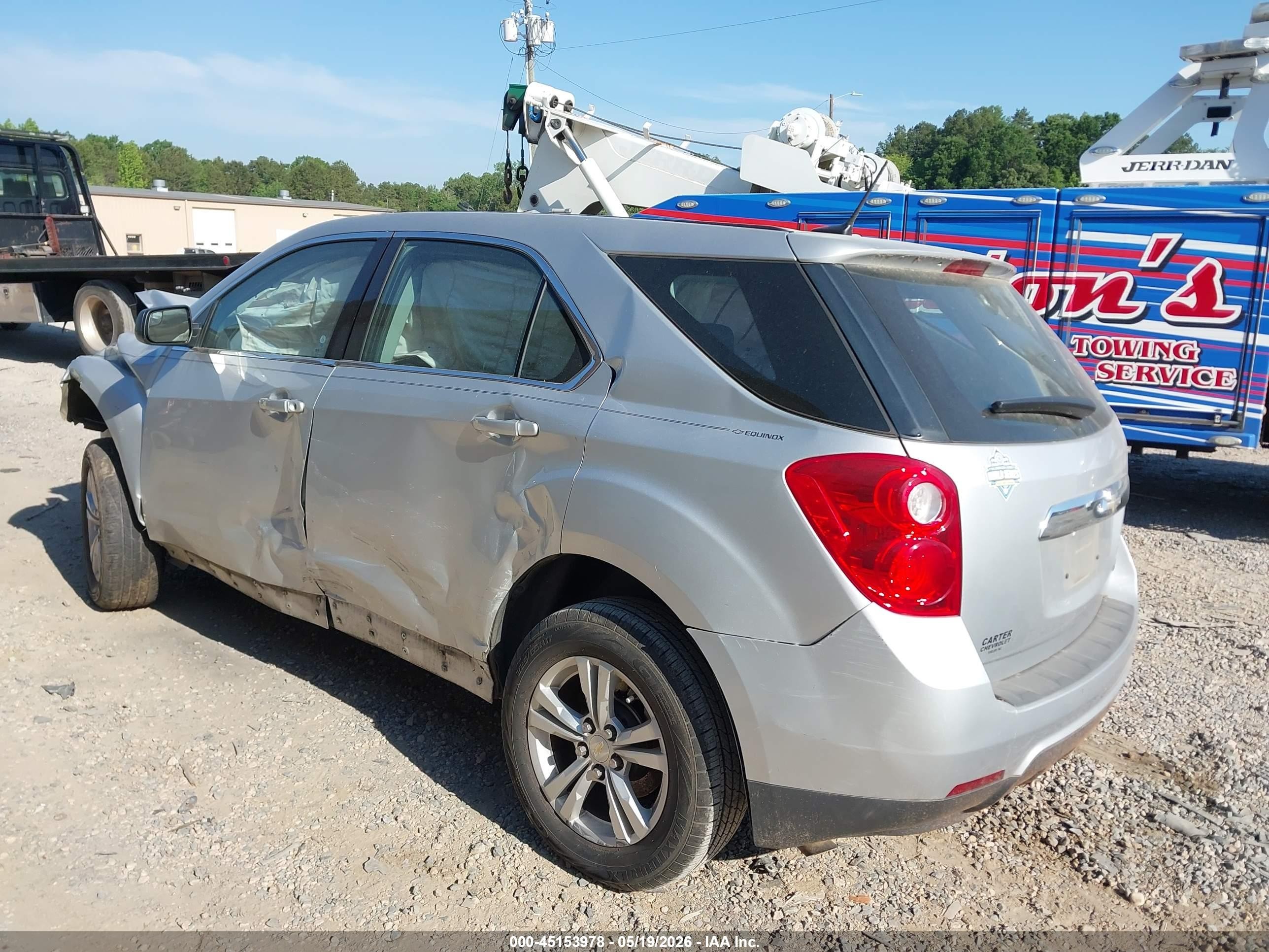 2014 Chevrolet Equinox Ls Silver vin: 1GNALAEK2EZ106309