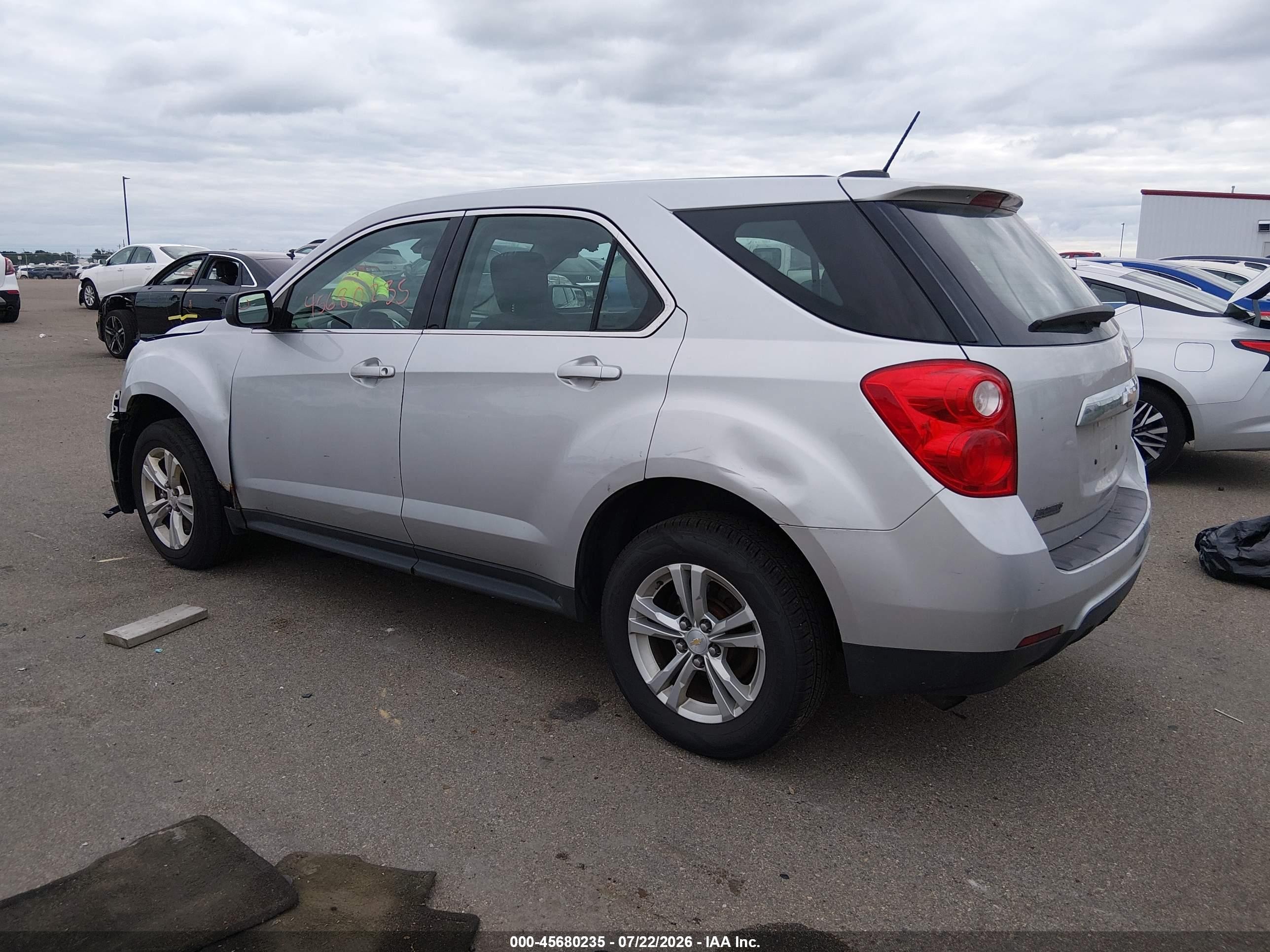 2015 Chevrolet Equinox Ls Silver vin: 1GNALAEK2FZ114864