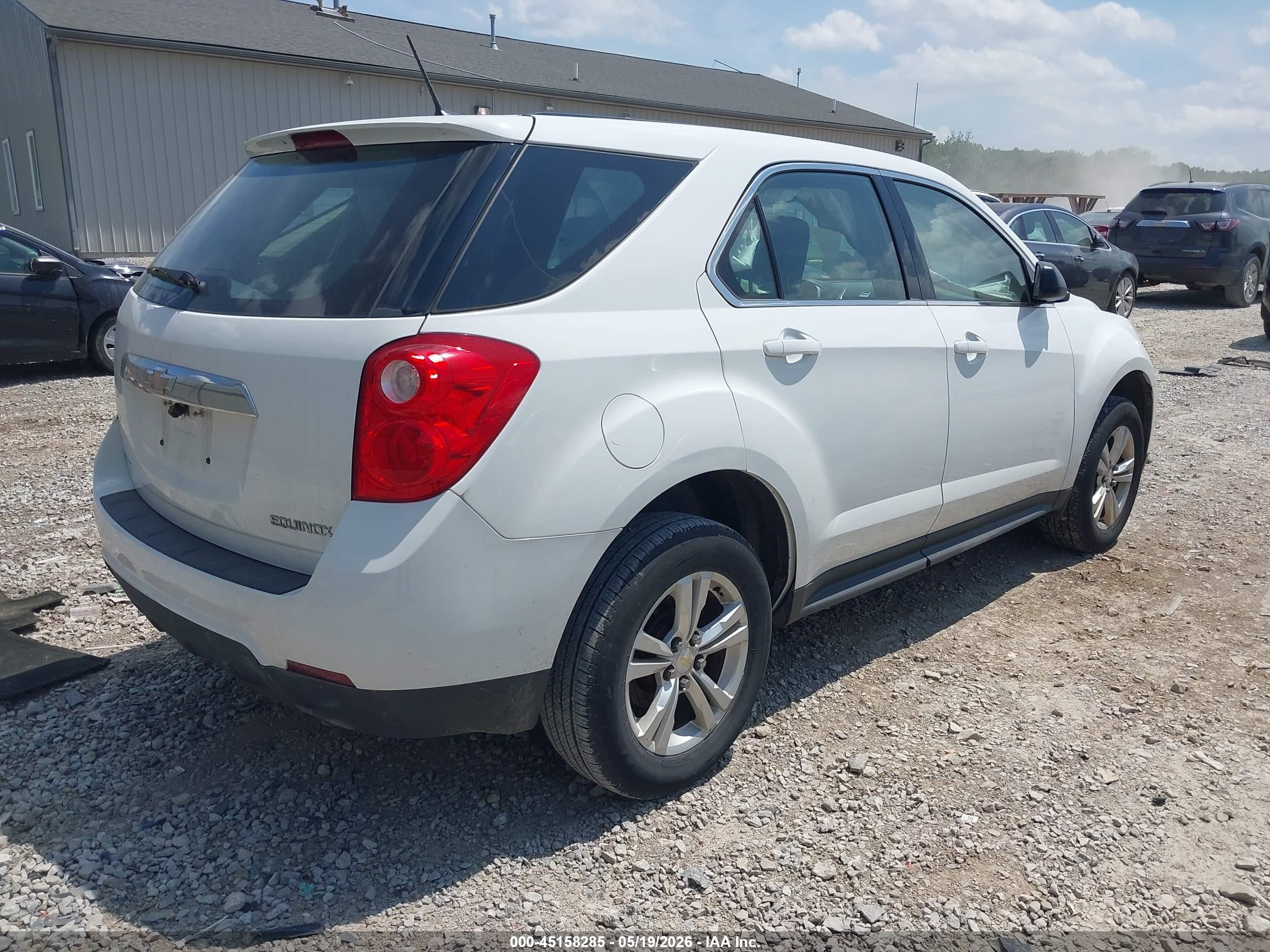 2014 Chevrolet Equinox Ls White vin: 1GNALAEK3EZ119778