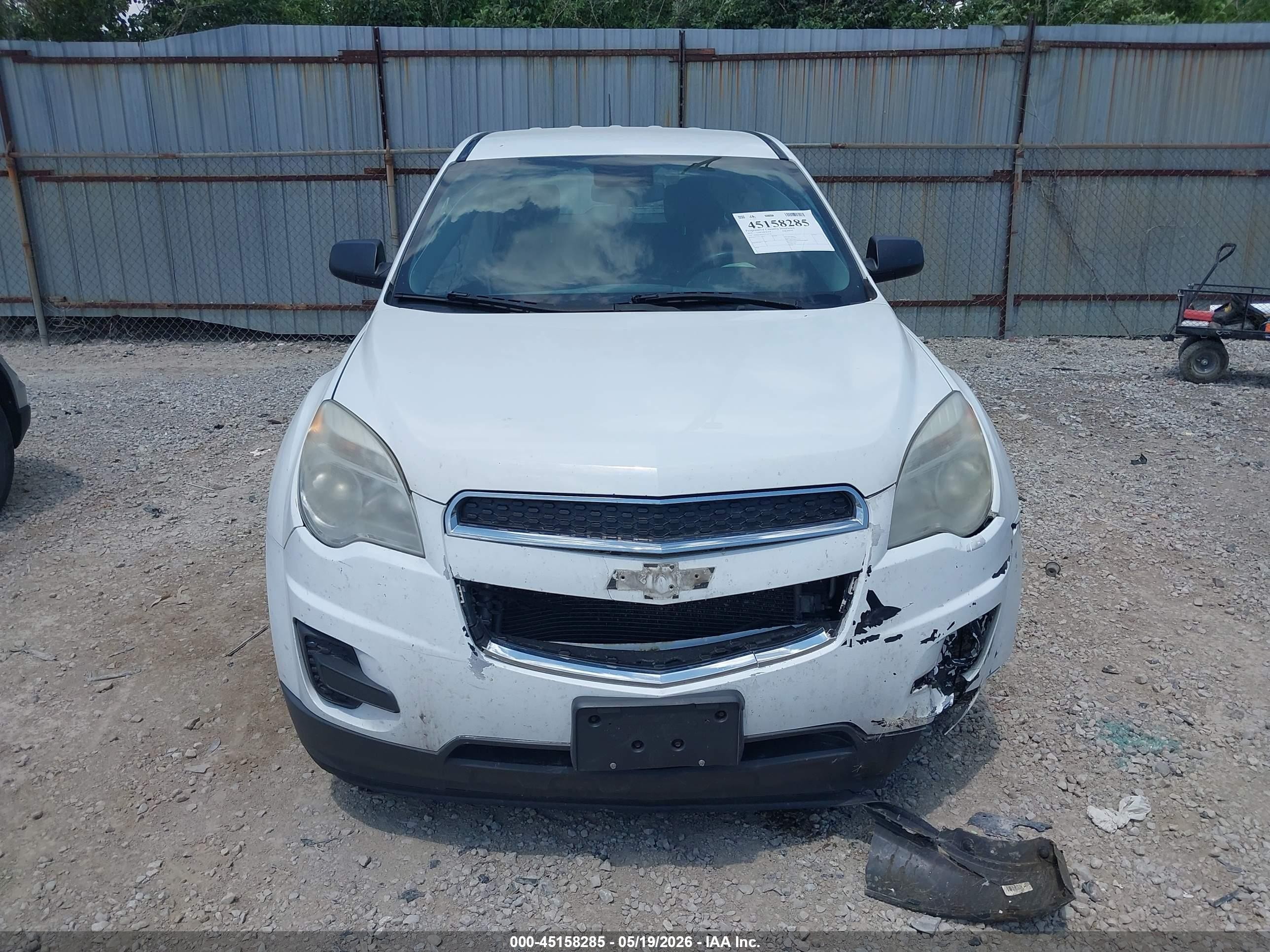 2014 Chevrolet Equinox Ls White vin: 1GNALAEK3EZ119778