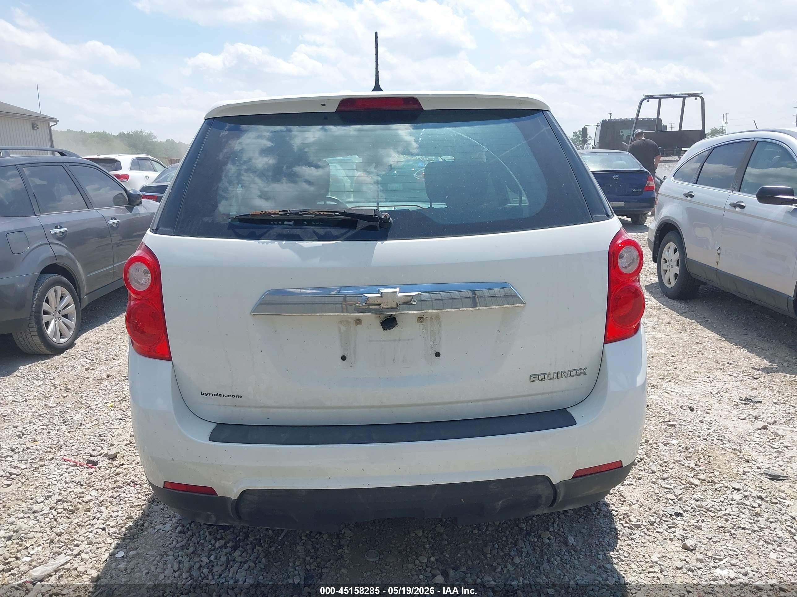2014 Chevrolet Equinox Ls White vin: 1GNALAEK3EZ119778