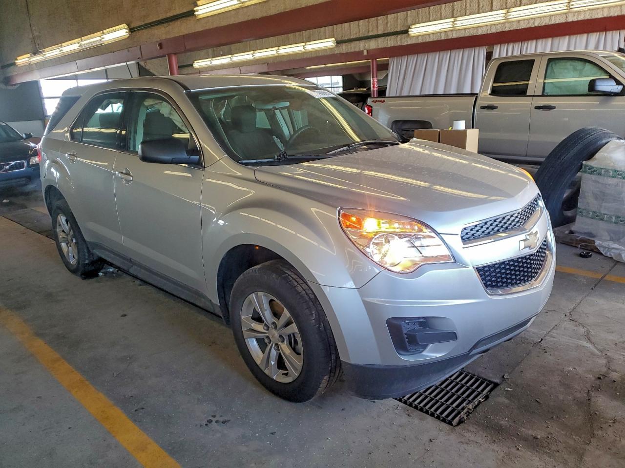 2014 Chevrolet Equinox Ls Silver vin: 1GNALAEK3EZ123734