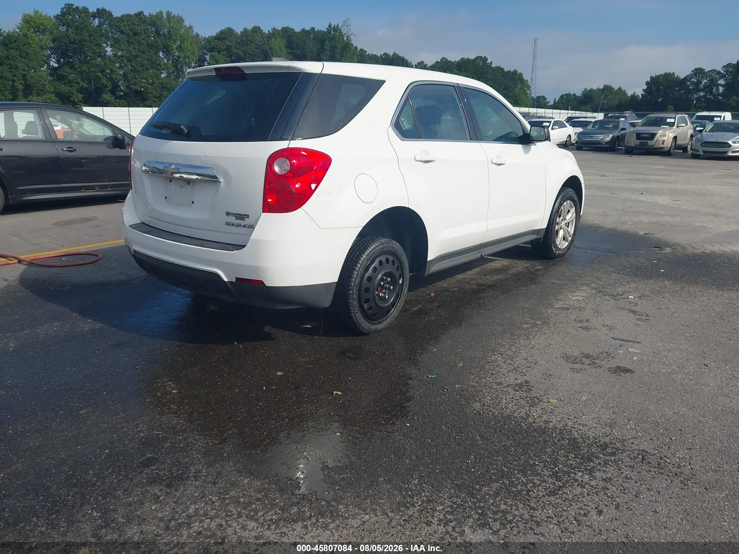 2015 Chevrolet Equinox Ls White vin: 1GNALAEK3FZ118230