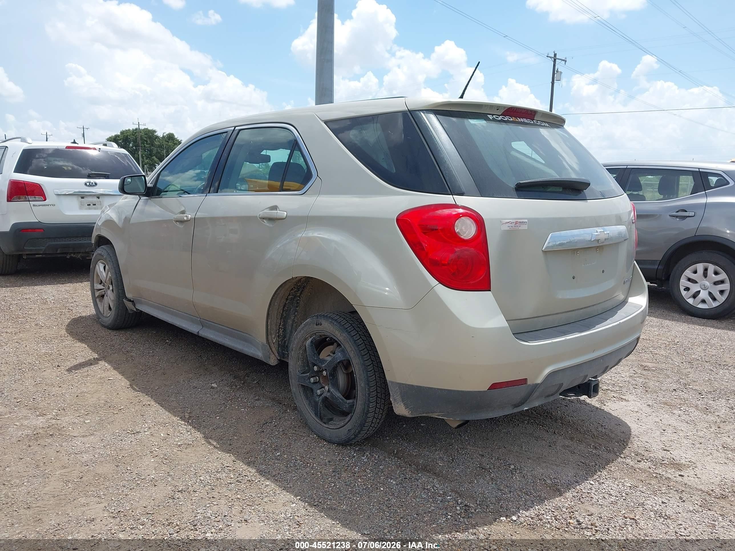 2014 Chevrolet Equinox Ls Золотой vin: 1GNALAEK5EZ125761