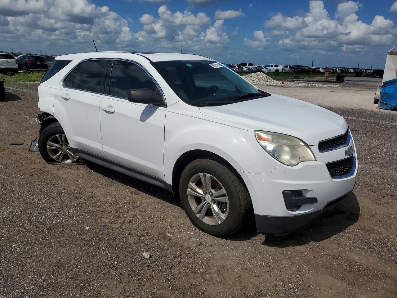 2014 Chevrolet Equinox Ls White vin: 1GNALAEK6EZ116406