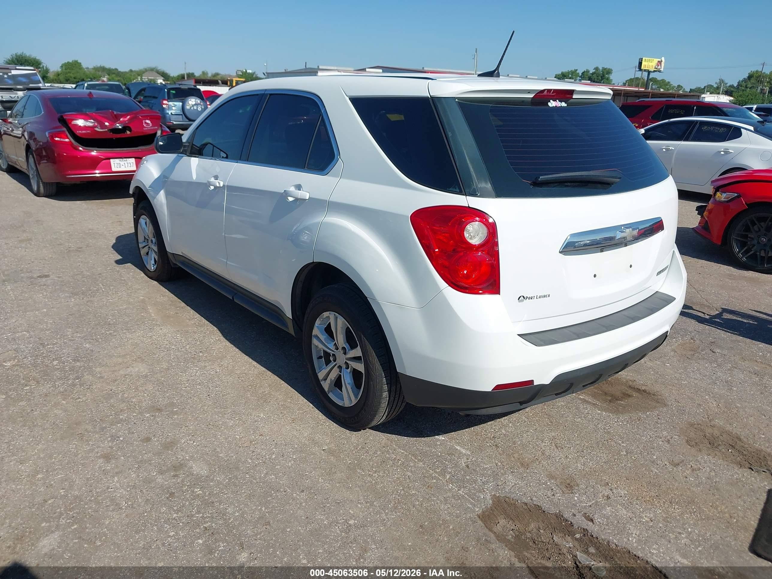2014 Chevrolet Equinox Ls White vin: 1GNALAEK8EZ136947
