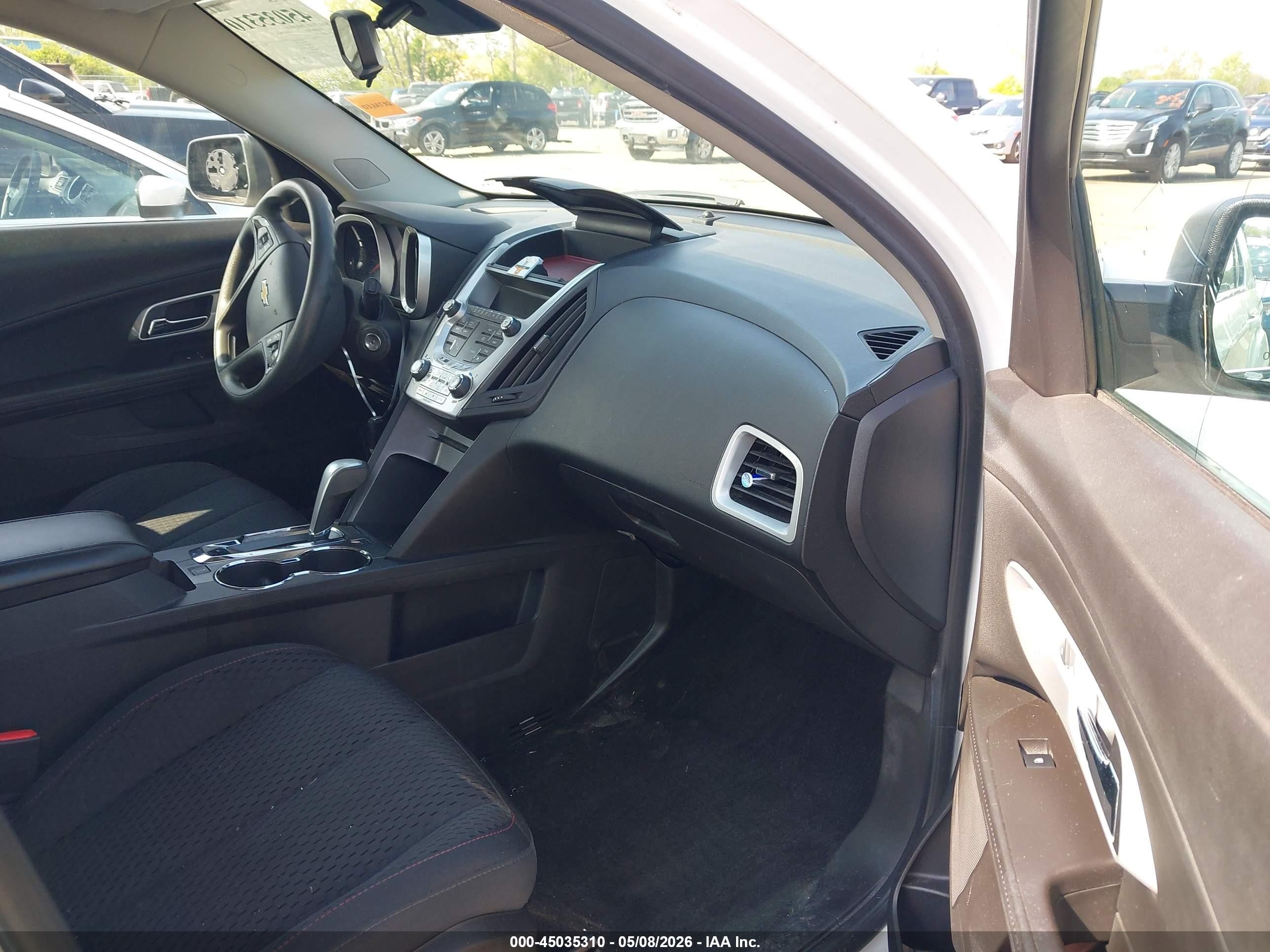 2015 Chevrolet Equinox Ls White vin: 1GNALAEK8FZ103450
