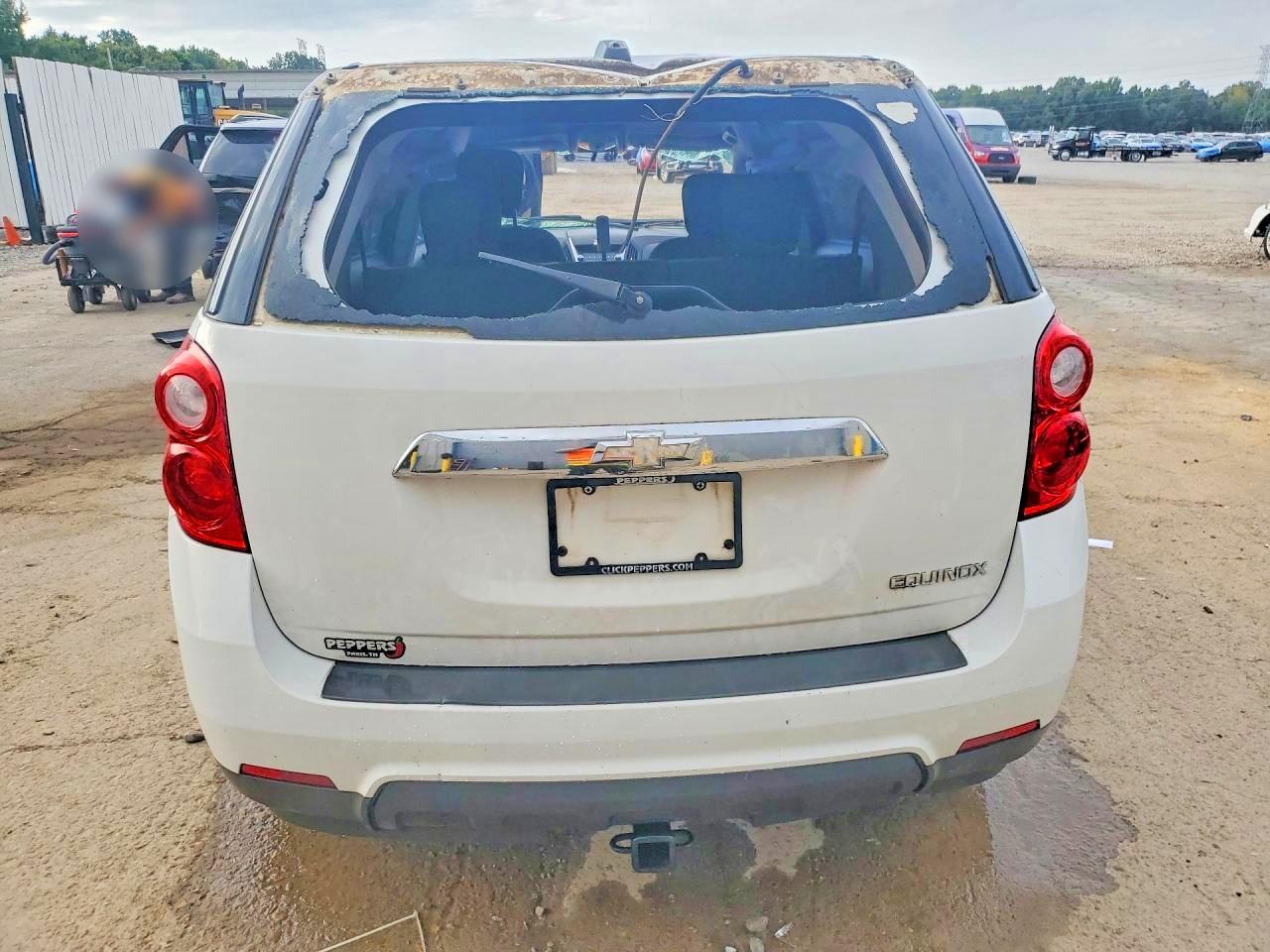 2015 Chevrolet Equinox Ls White vin: 1GNALAEK9FZ116031