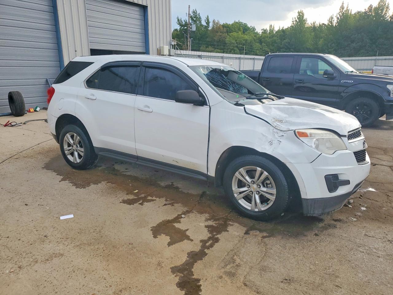 2015 Chevrolet Equinox Ls White vin: 1GNALAEK9FZ116031