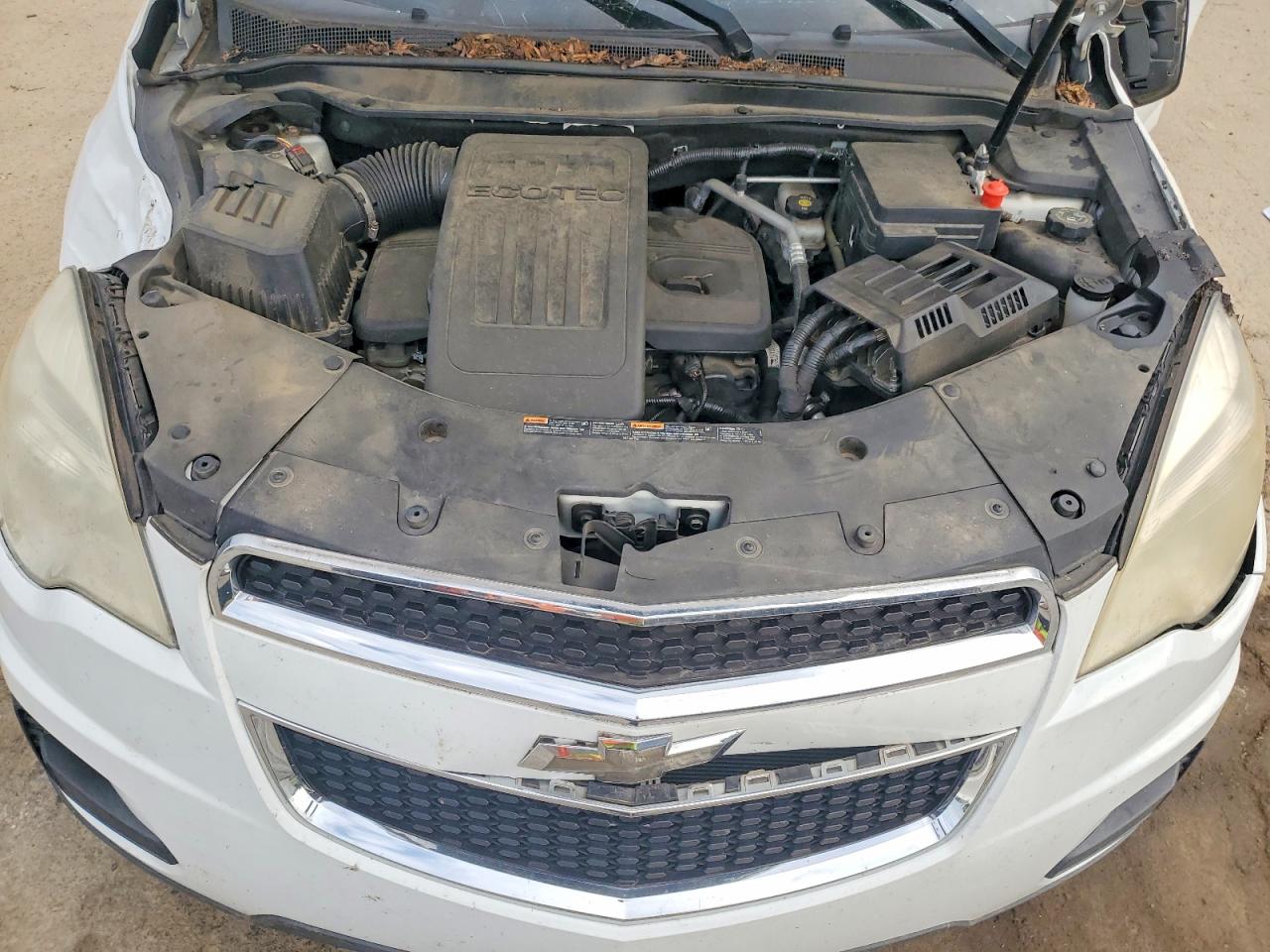2015 Chevrolet Equinox Ls White vin: 1GNALAEK9FZ116031