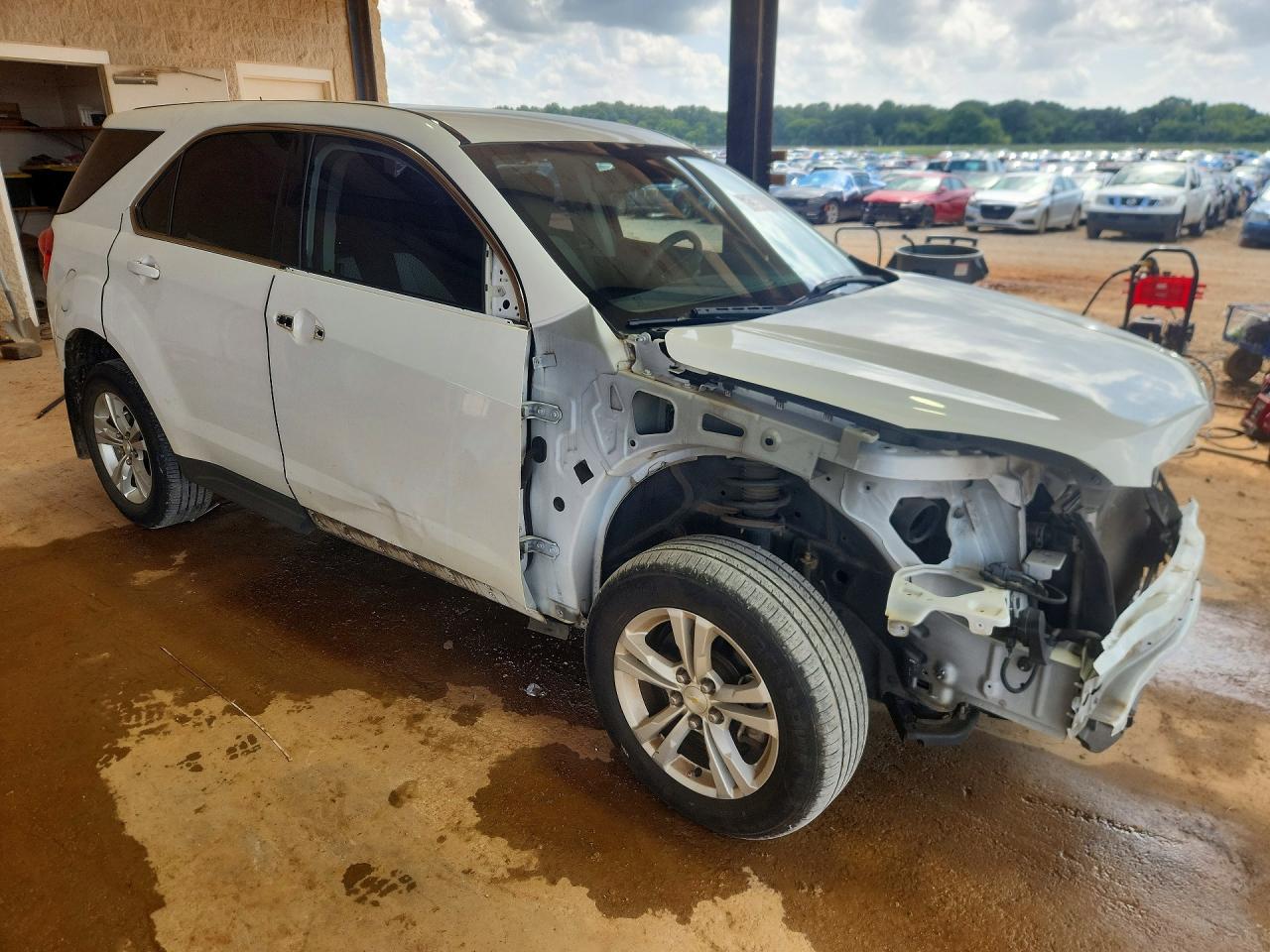 2015 Chevrolet Equinox Ls White vin: 1GNALAEK9FZ134206