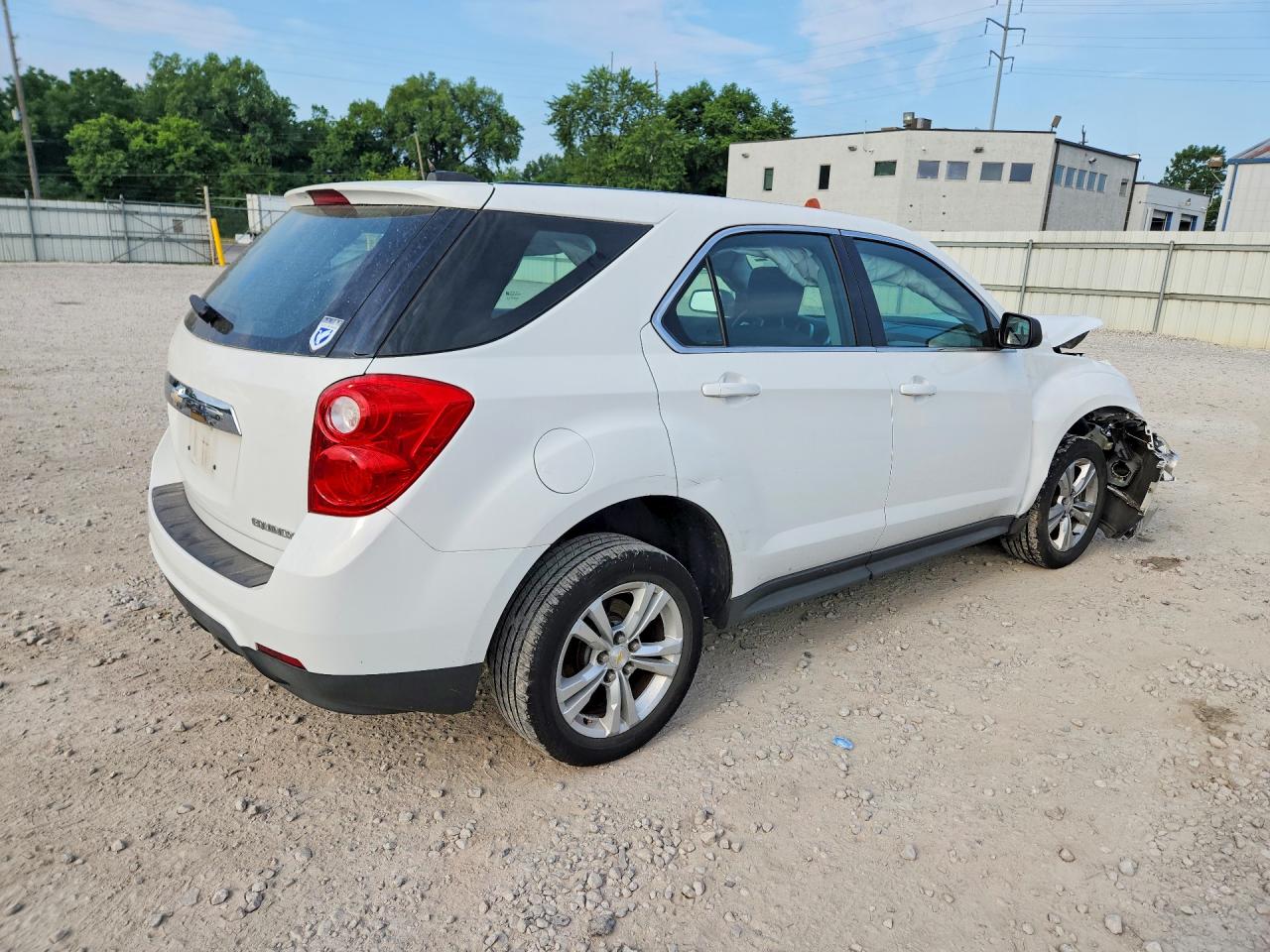 2015 Chevrolet Equinox Ls White vin: 1GNALAEKXFZ102199