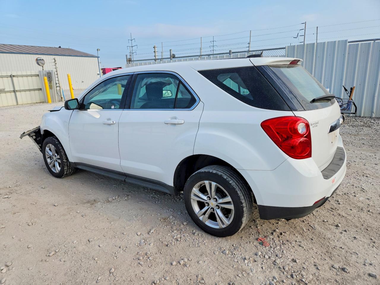 2015 Chevrolet Equinox Ls White vin: 1GNALAEKXFZ102199