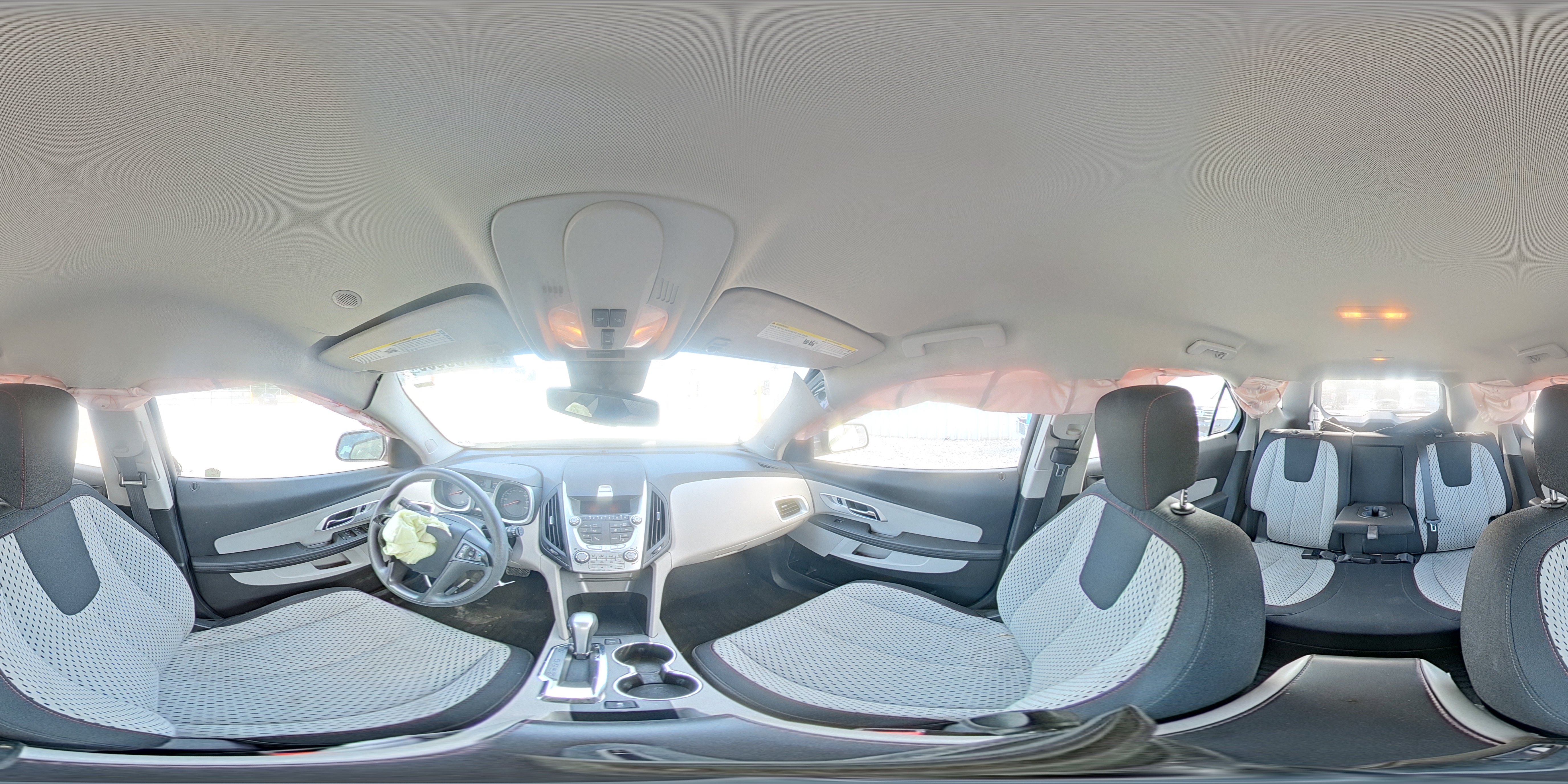 2015 Chevrolet Equinox Ls White vin: 1GNALAEKXFZ102199