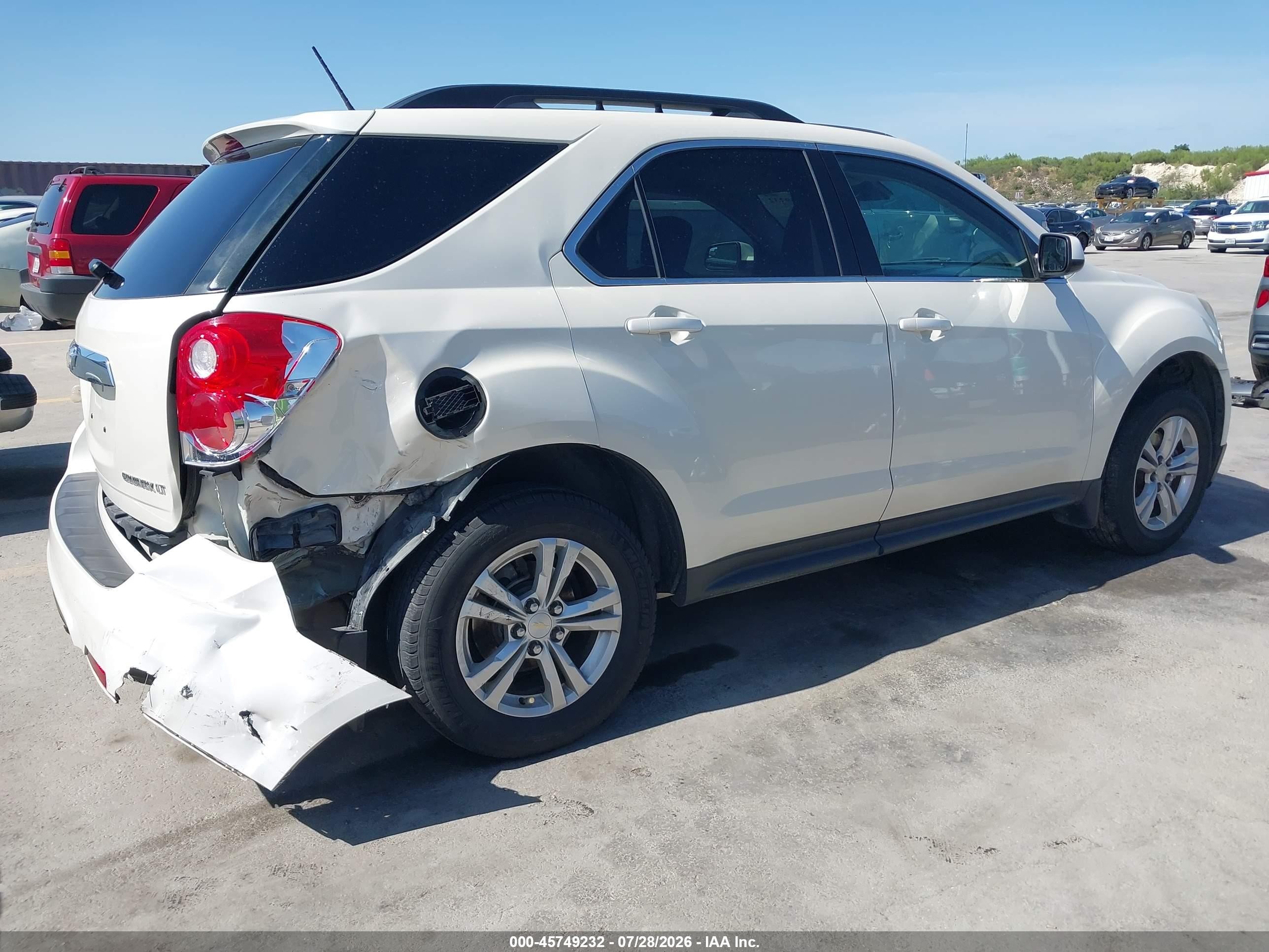 2014 Chevrolet Equinox Lt Белый vin: 1GNALBEK0EZ106492