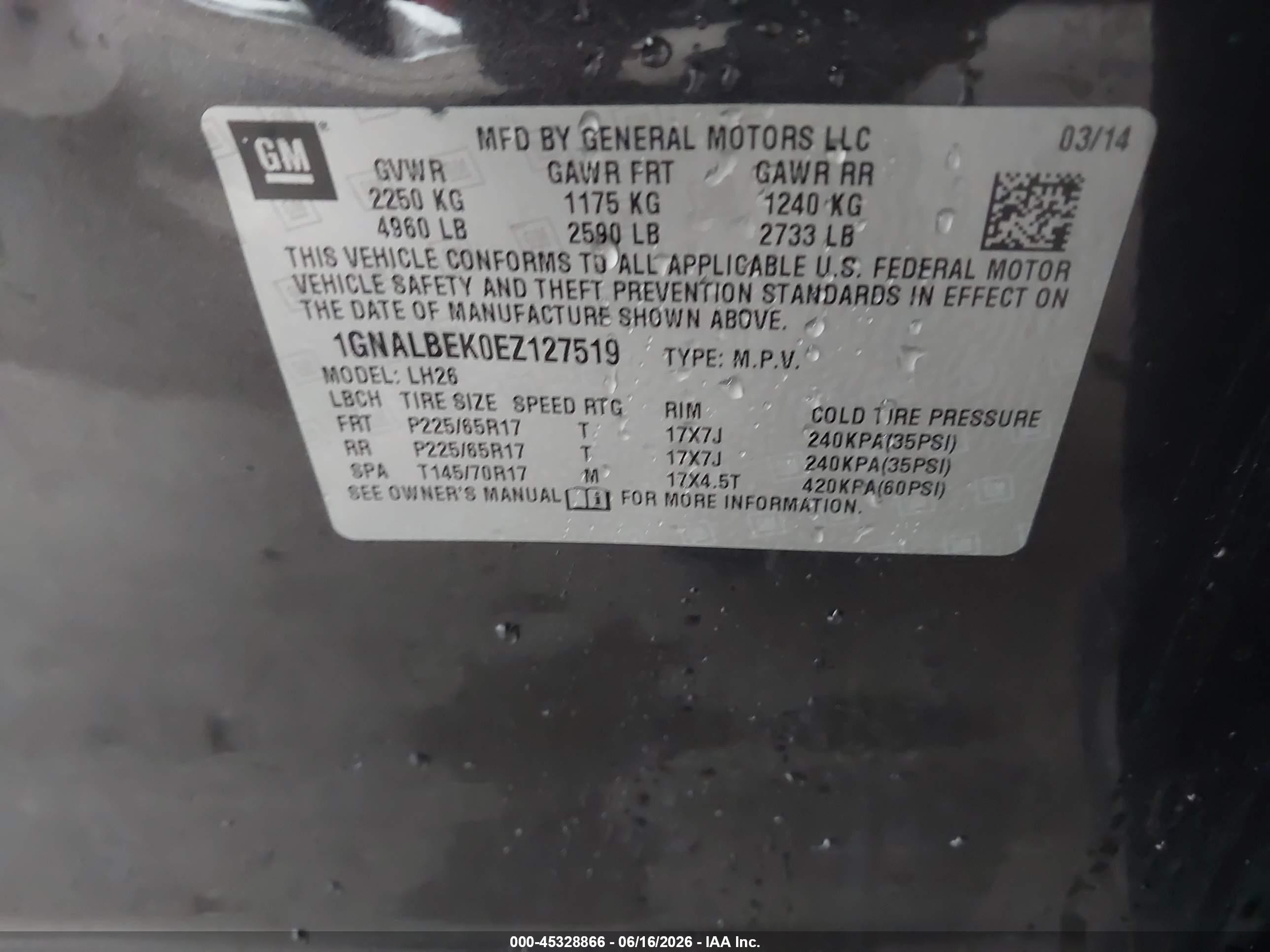 2014 Chevrolet Equinox Lt Gray vin: 1GNALBEK0EZ127519