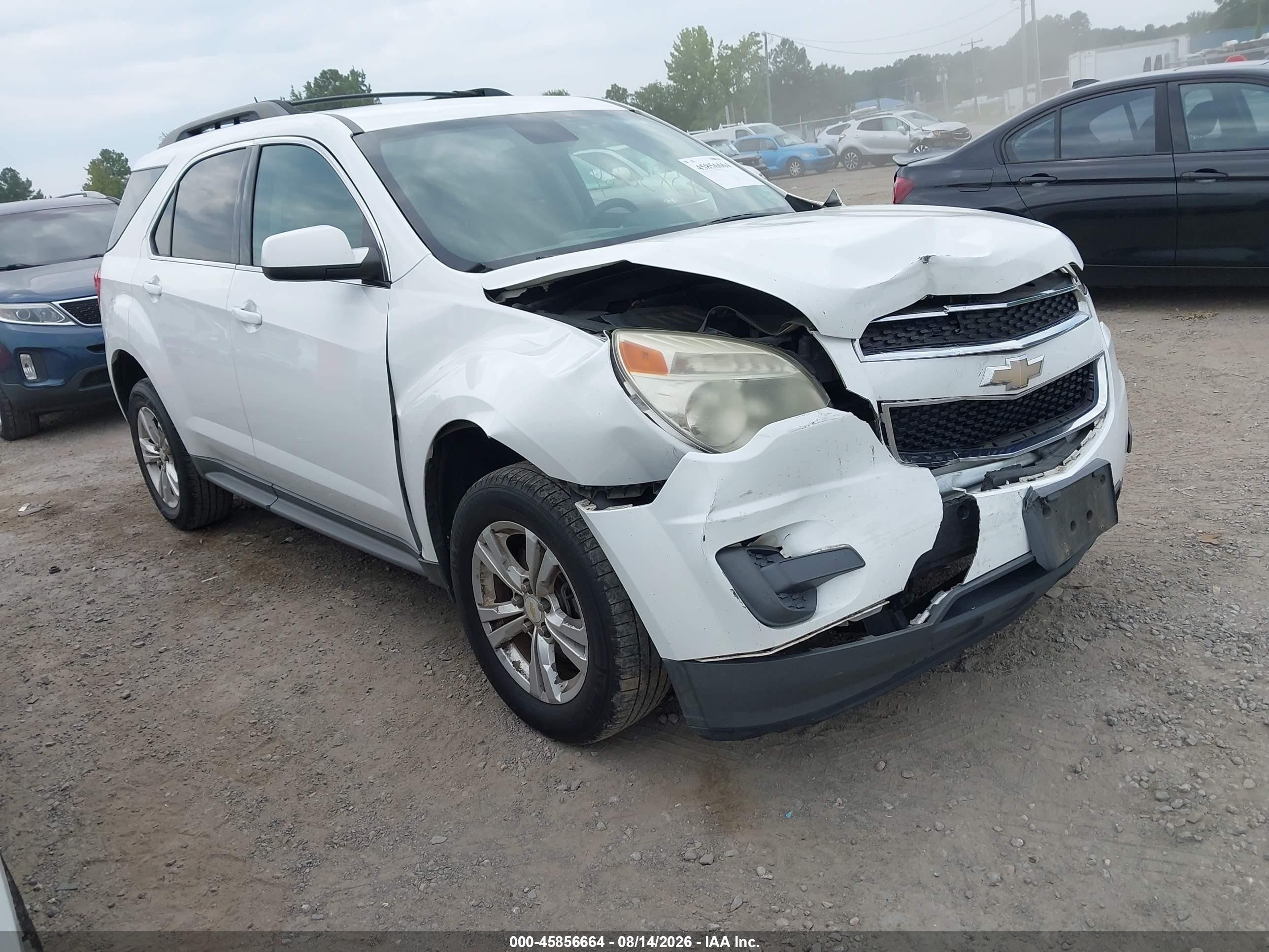 2015 Chevrolet Equinox Lt White vin: 1GNALBEK0FZ102976