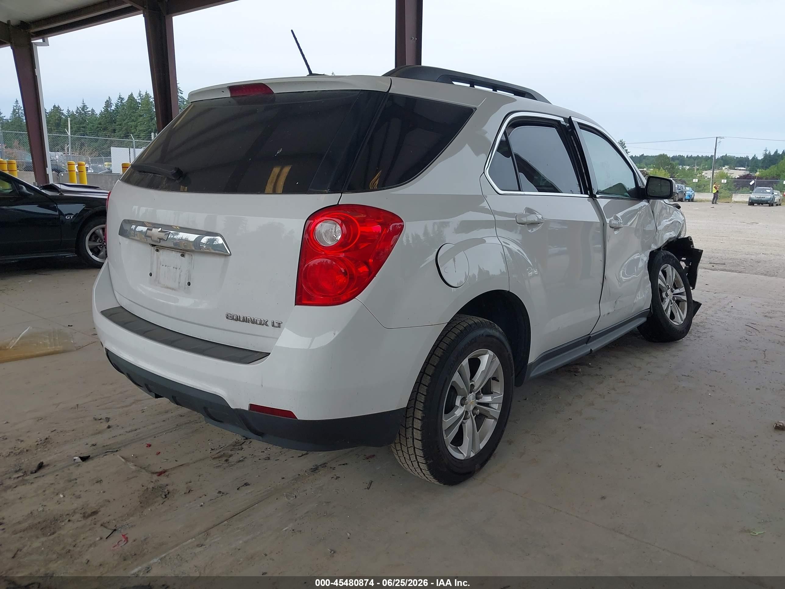 2015 Chevrolet Equinox Lt White vin: 1GNALBEK0FZ131216