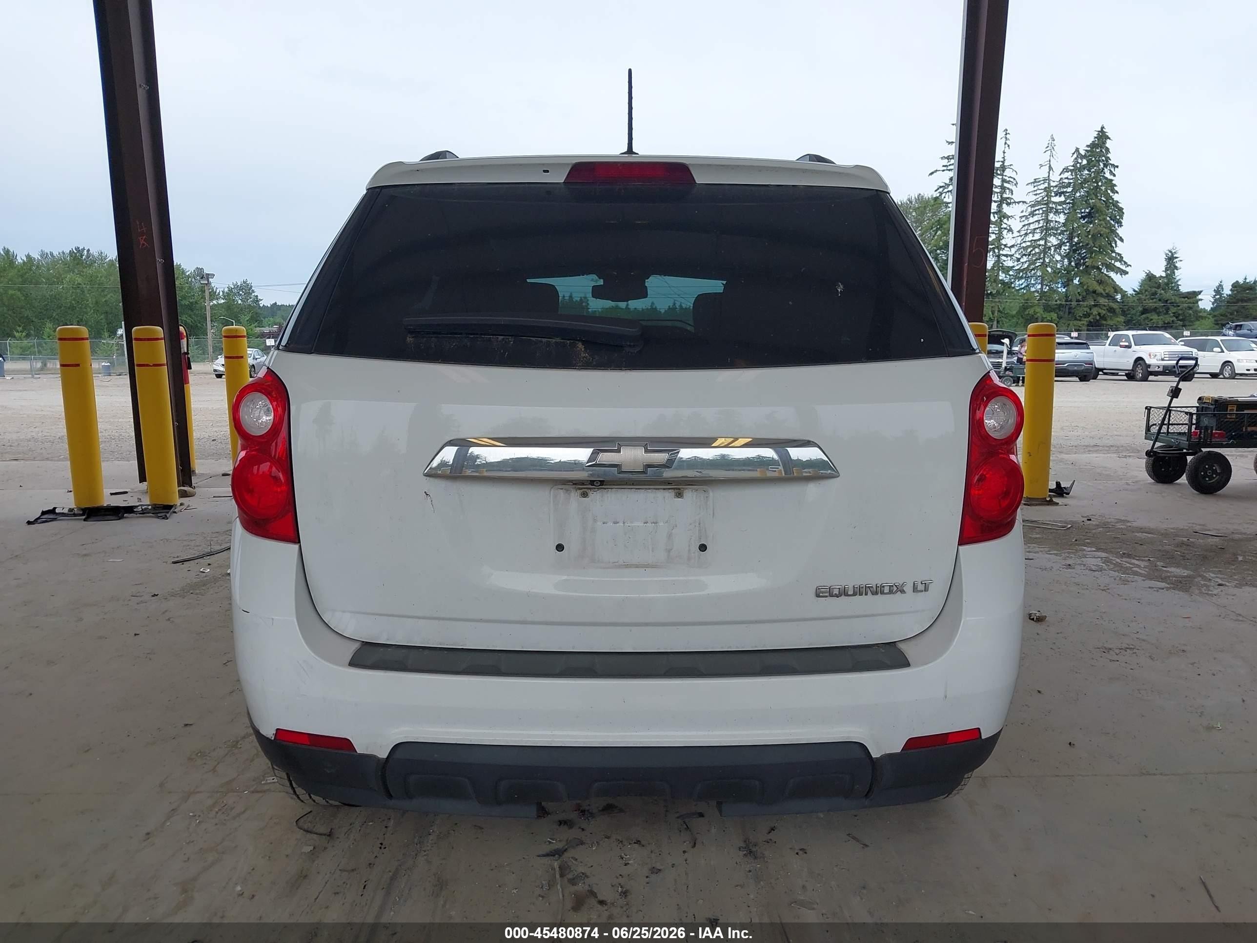 2015 Chevrolet Equinox Lt White vin: 1GNALBEK0FZ131216