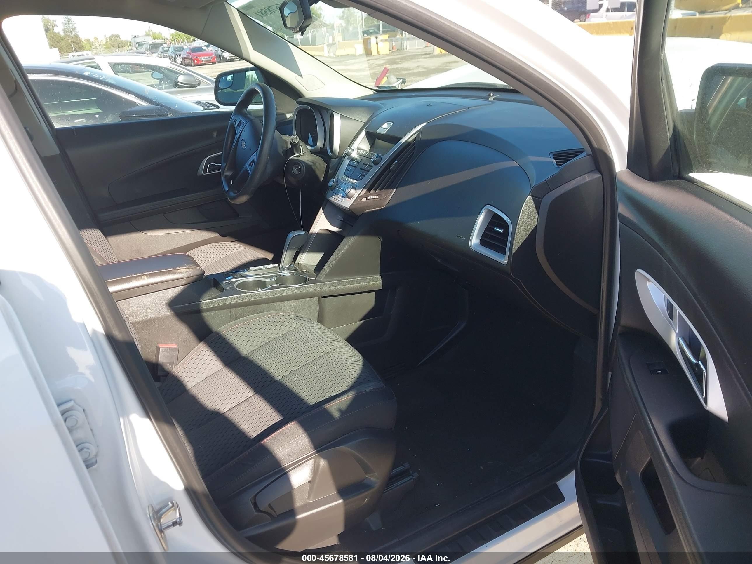 2013 Chevrolet Equinox Ls White vin: 1GNALBEK1DZ114972