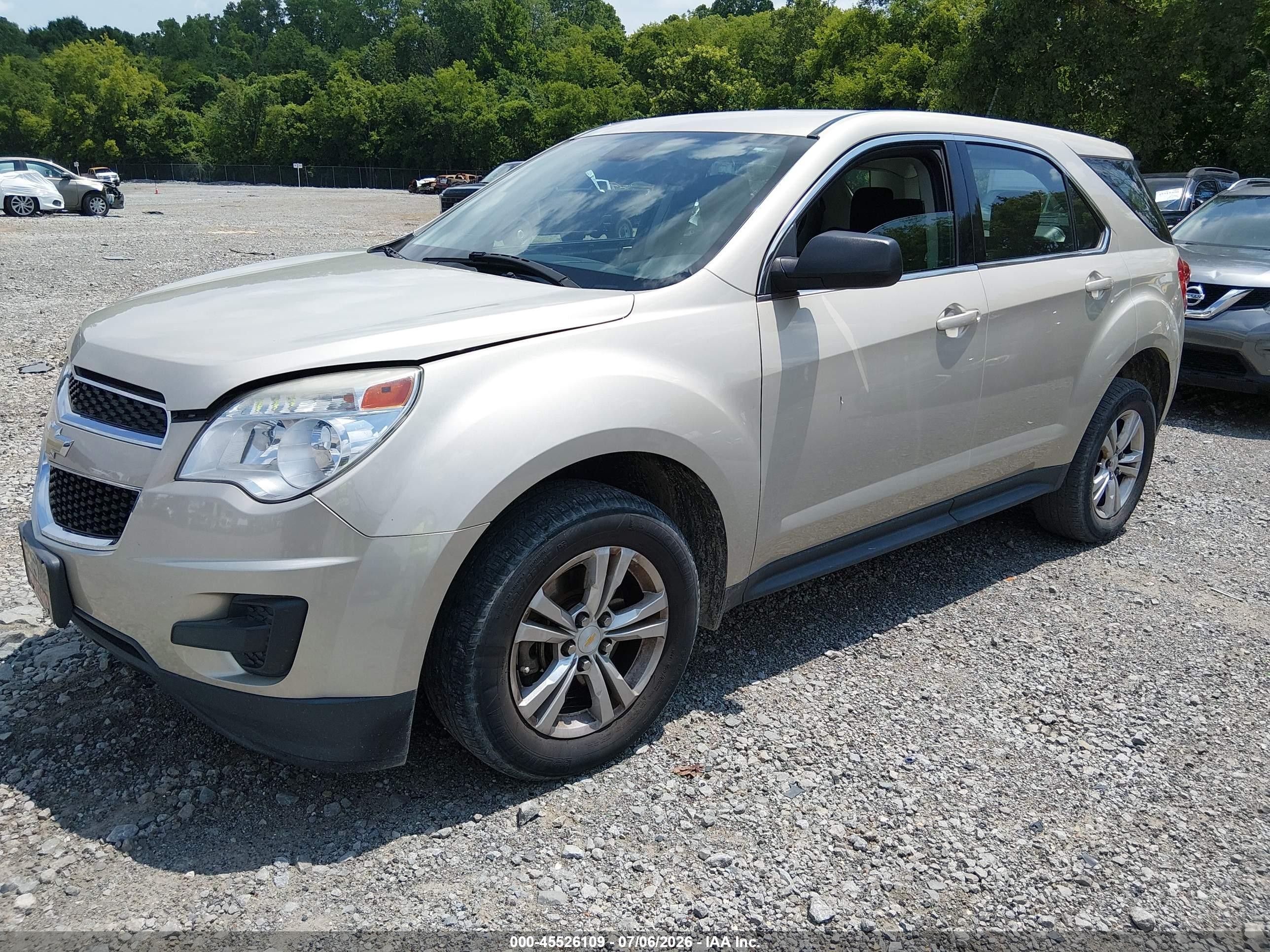 2013 Chevrolet Equinox Ls Silver vin: 1GNALBEK1DZ127057