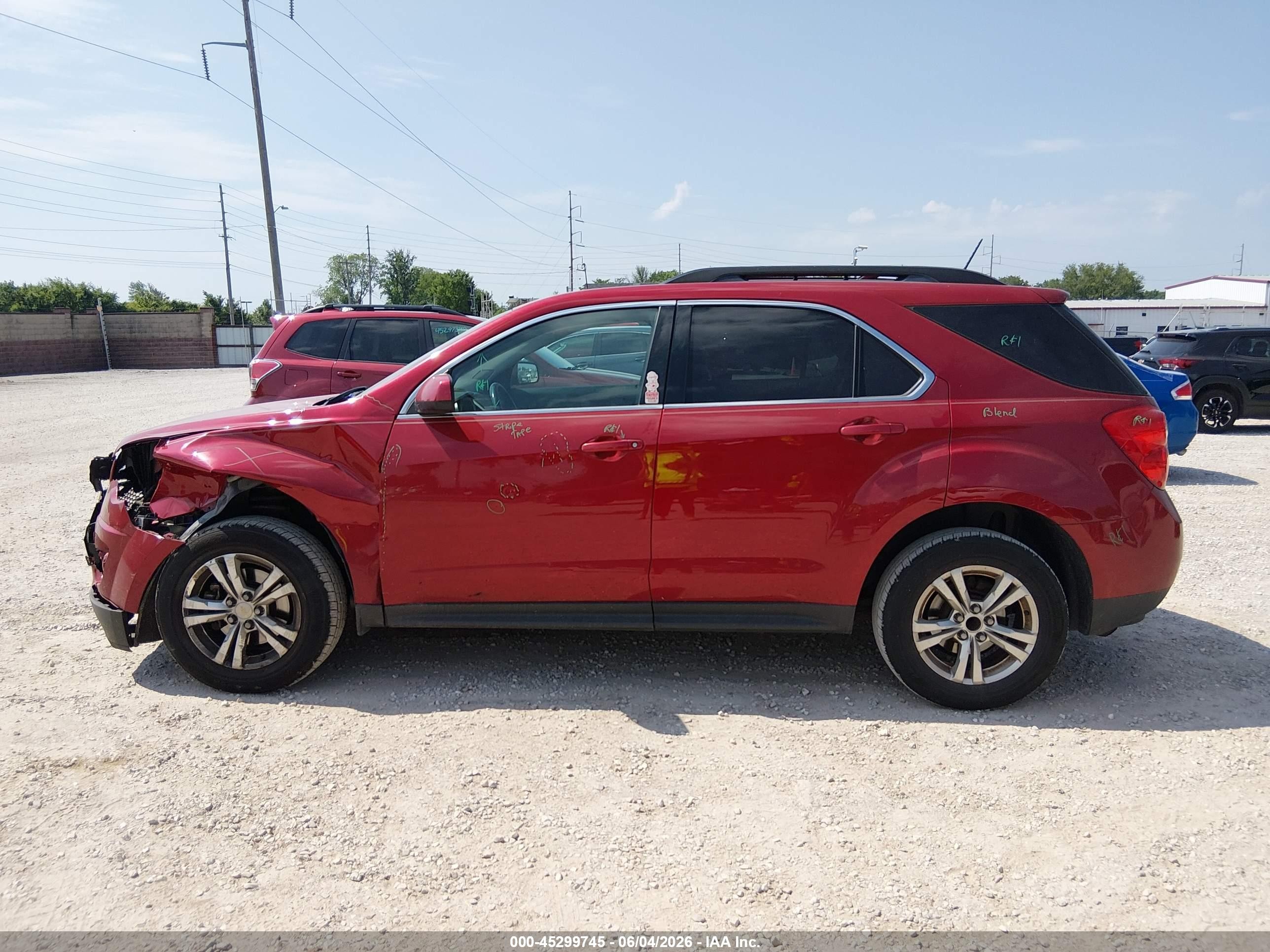 2015 Chevrolet Equinox 1lt Red vin: 1GNALBEK1FZ128535