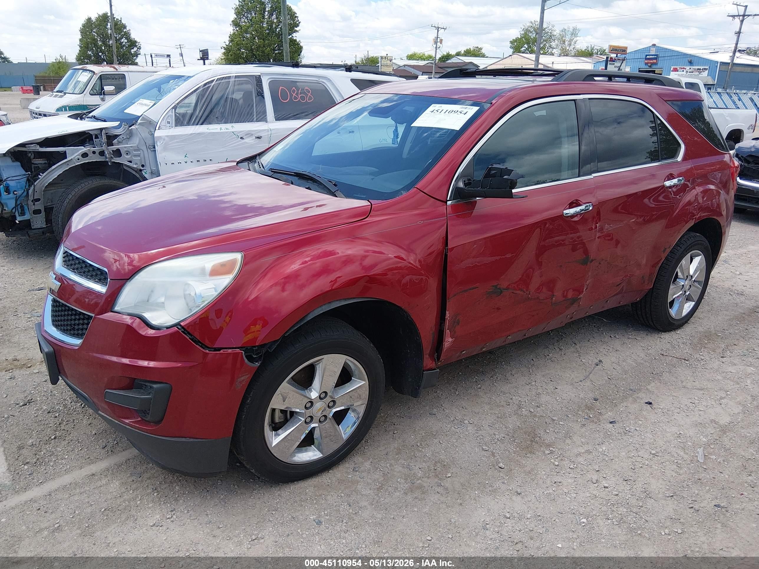 2015 Chevrolet Equinox 1lt Red vin: 1GNALBEK1FZ130964