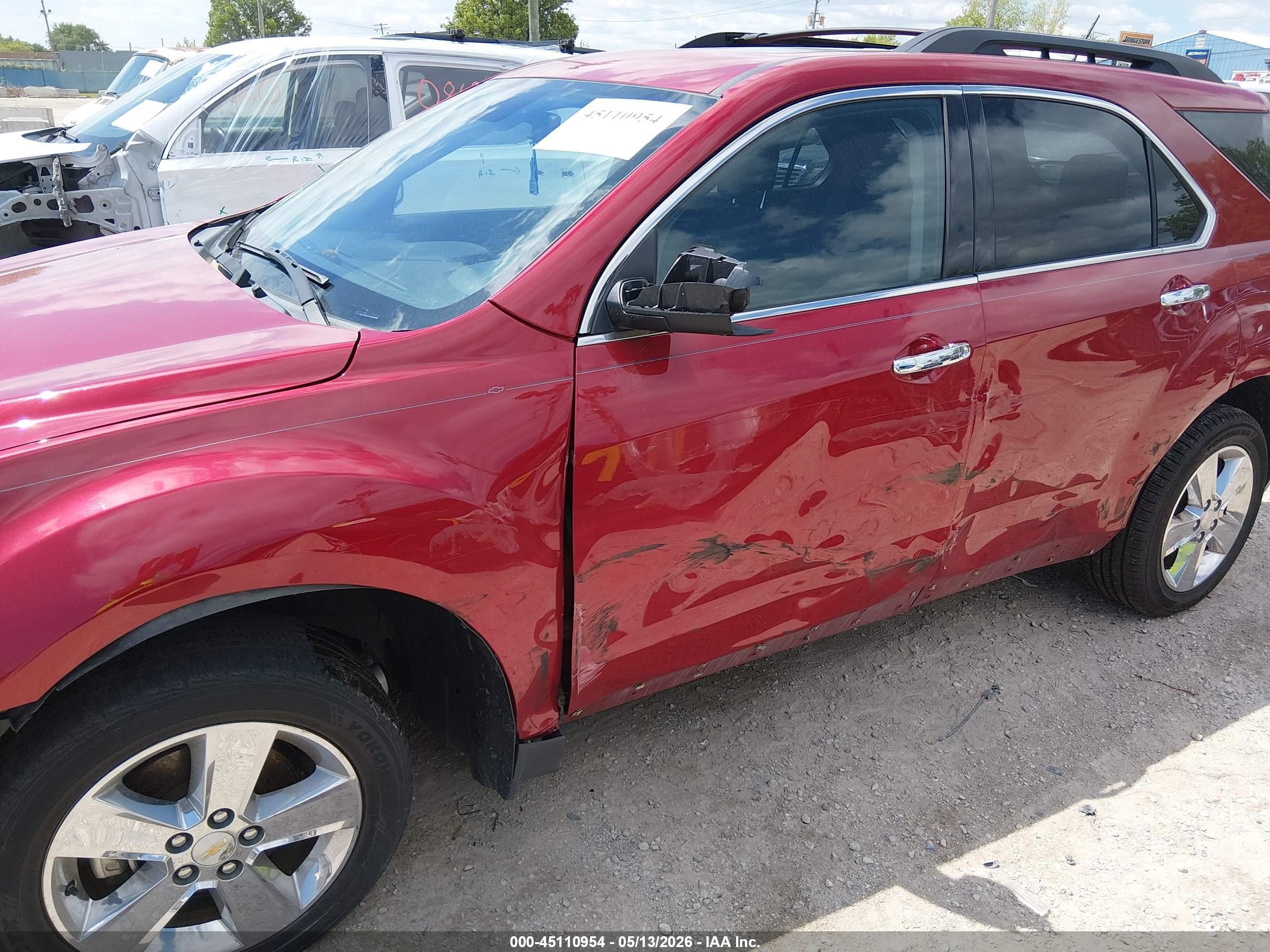 2015 Chevrolet Equinox 1lt Red vin: 1GNALBEK1FZ130964