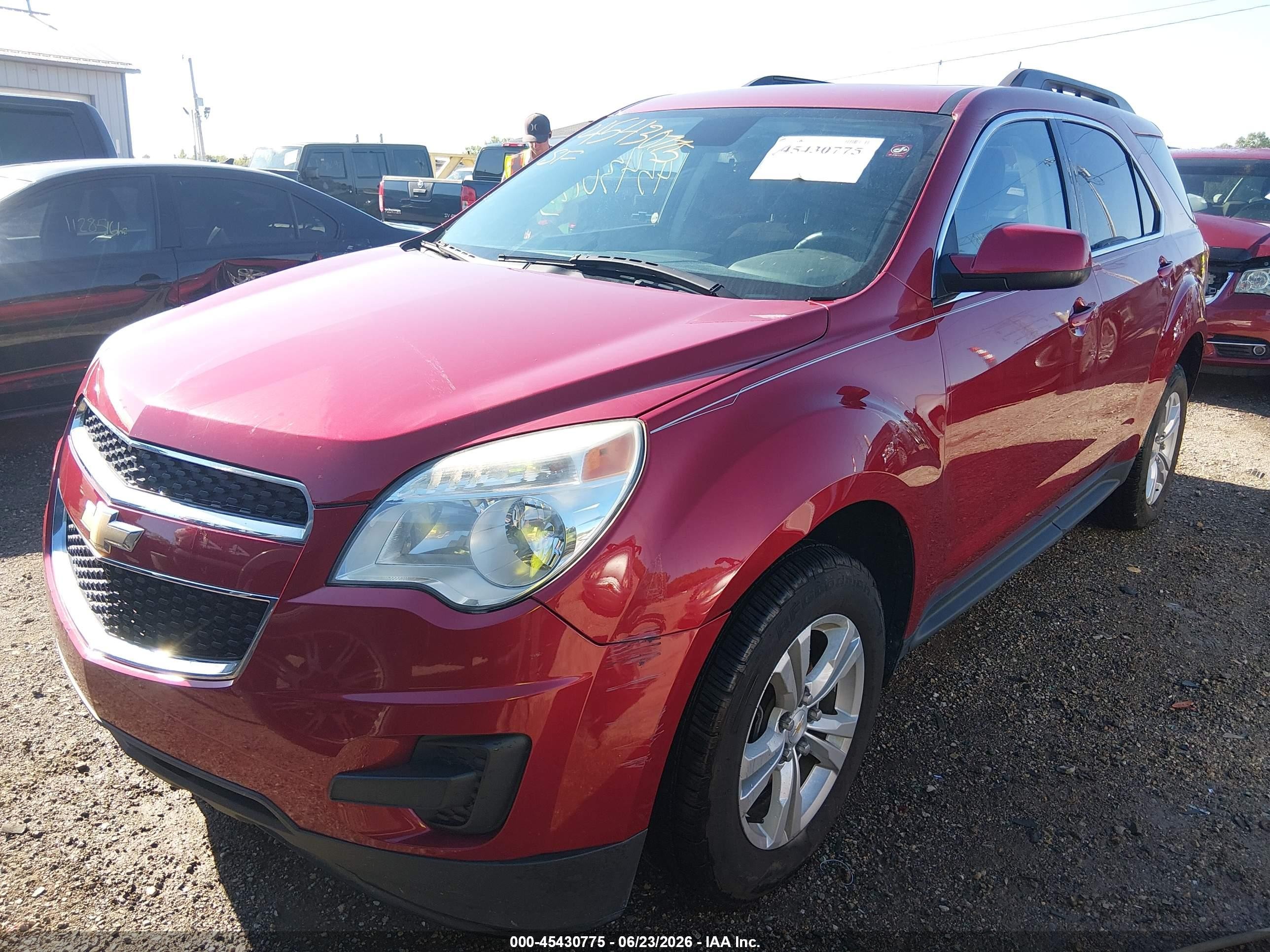 2015 Chevrolet Equinox Lt Red vin: 1GNALBEK1FZ144427
