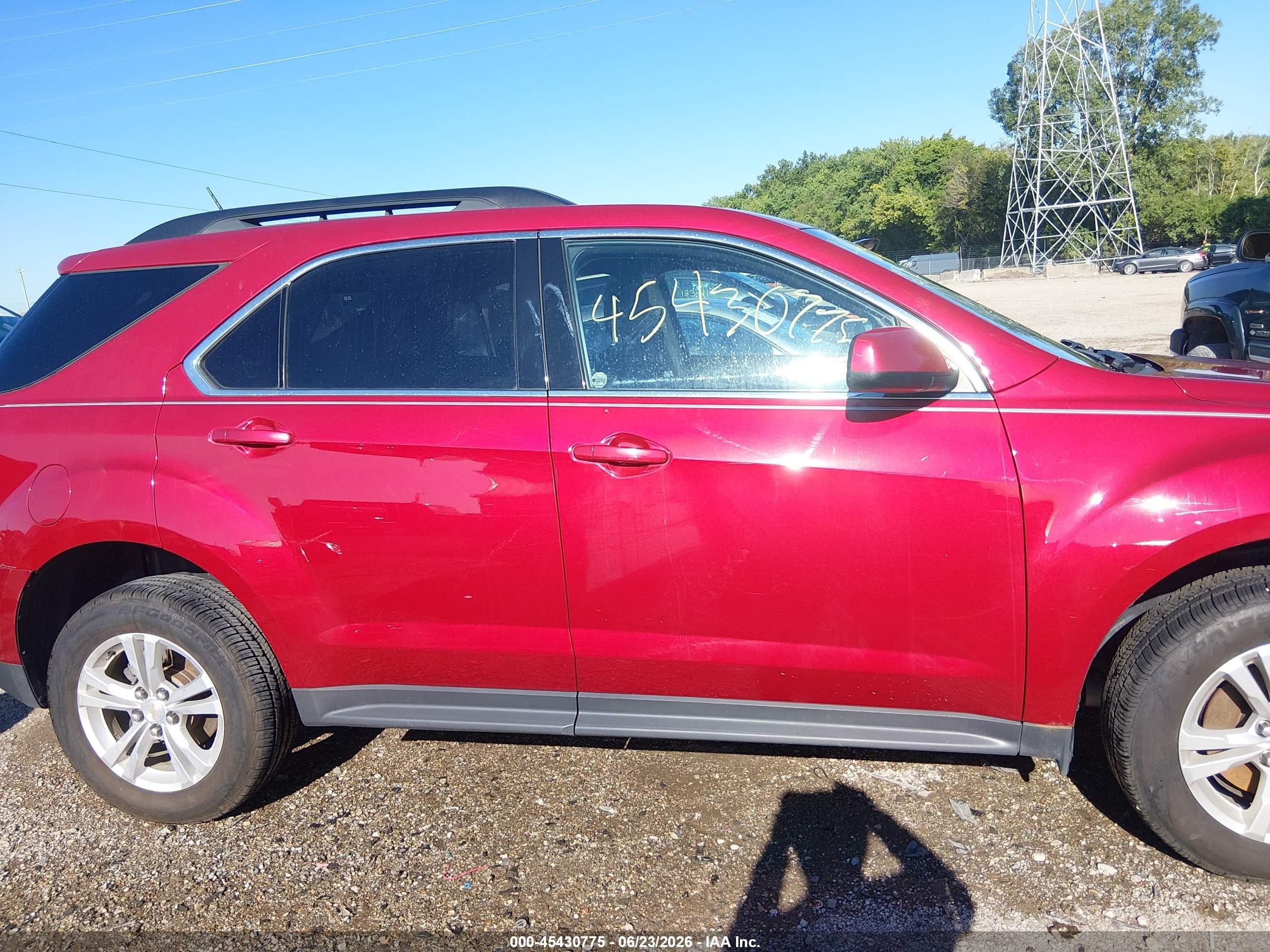 2015 Chevrolet Equinox Lt Red vin: 1GNALBEK1FZ144427