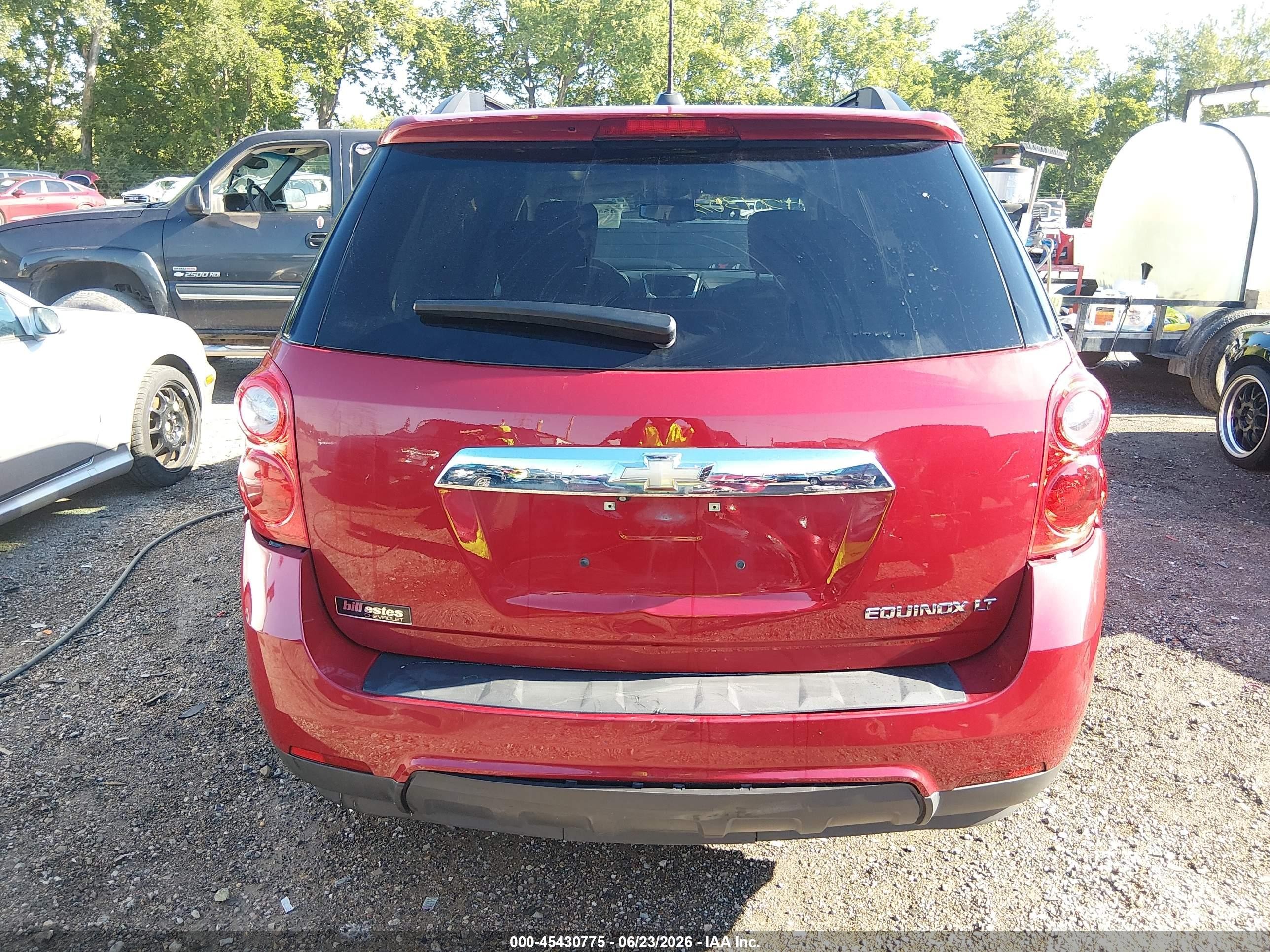 2015 Chevrolet Equinox Lt Red vin: 1GNALBEK1FZ144427