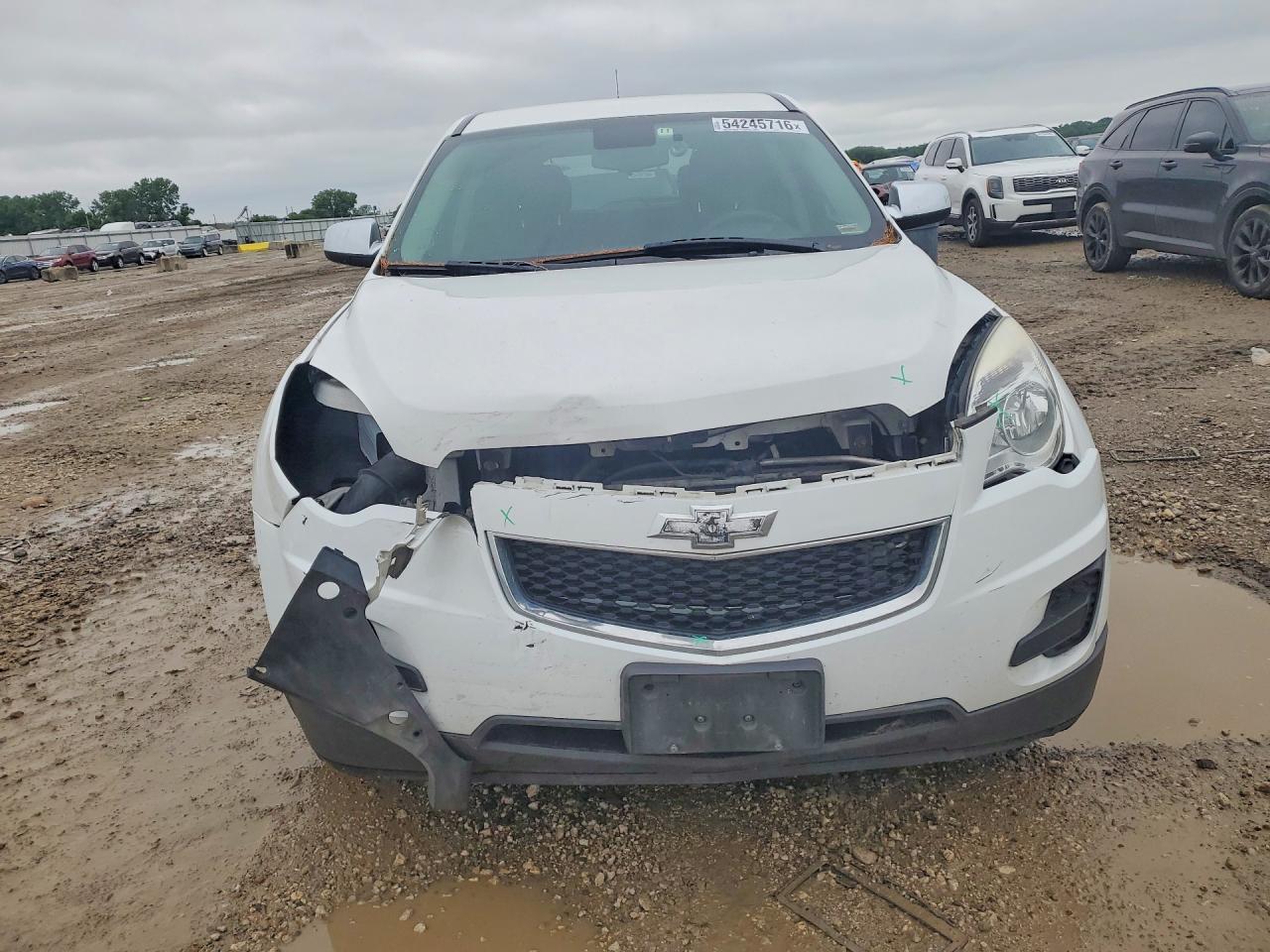 2013 Chevrolet Equinox Ls White vin: 1GNALBEK2DZ104757