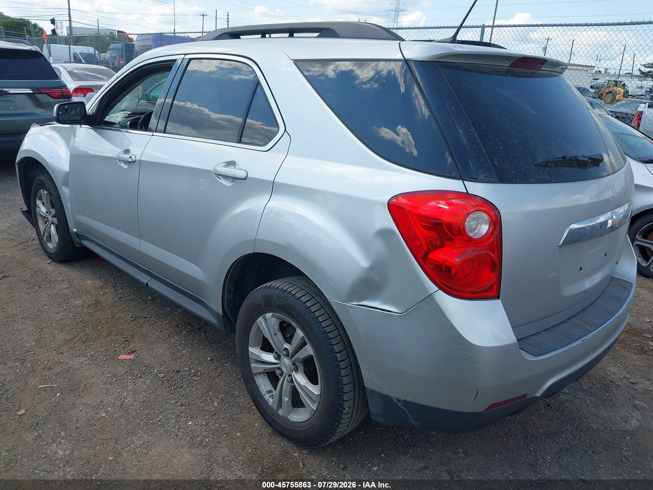 2014 Chevrolet Equinox Lt Silver vin: 1GNALBEK2EZ122158