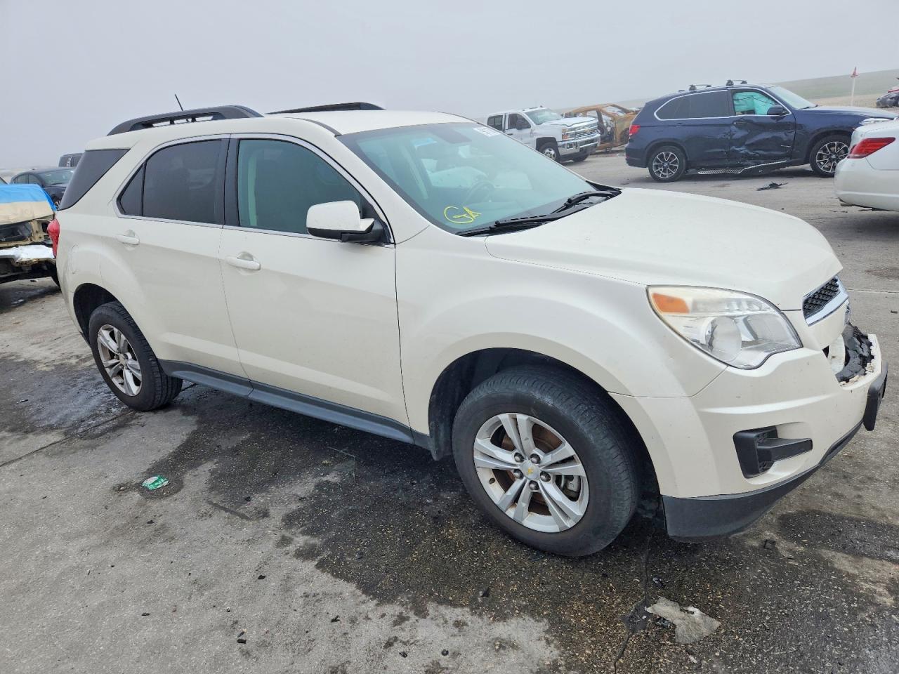 2014 Chevrolet Equinox Lt White vin: 1GNALBEK2EZ135749