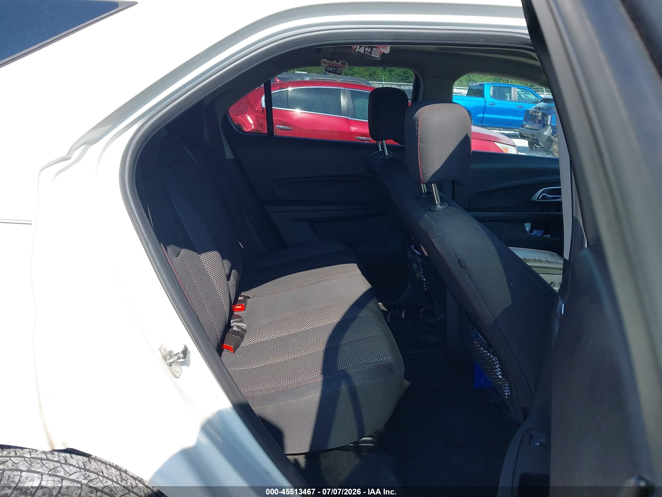 2015 Chevrolet Equinox Lt White vin: 1GNALBEK2FZ109203