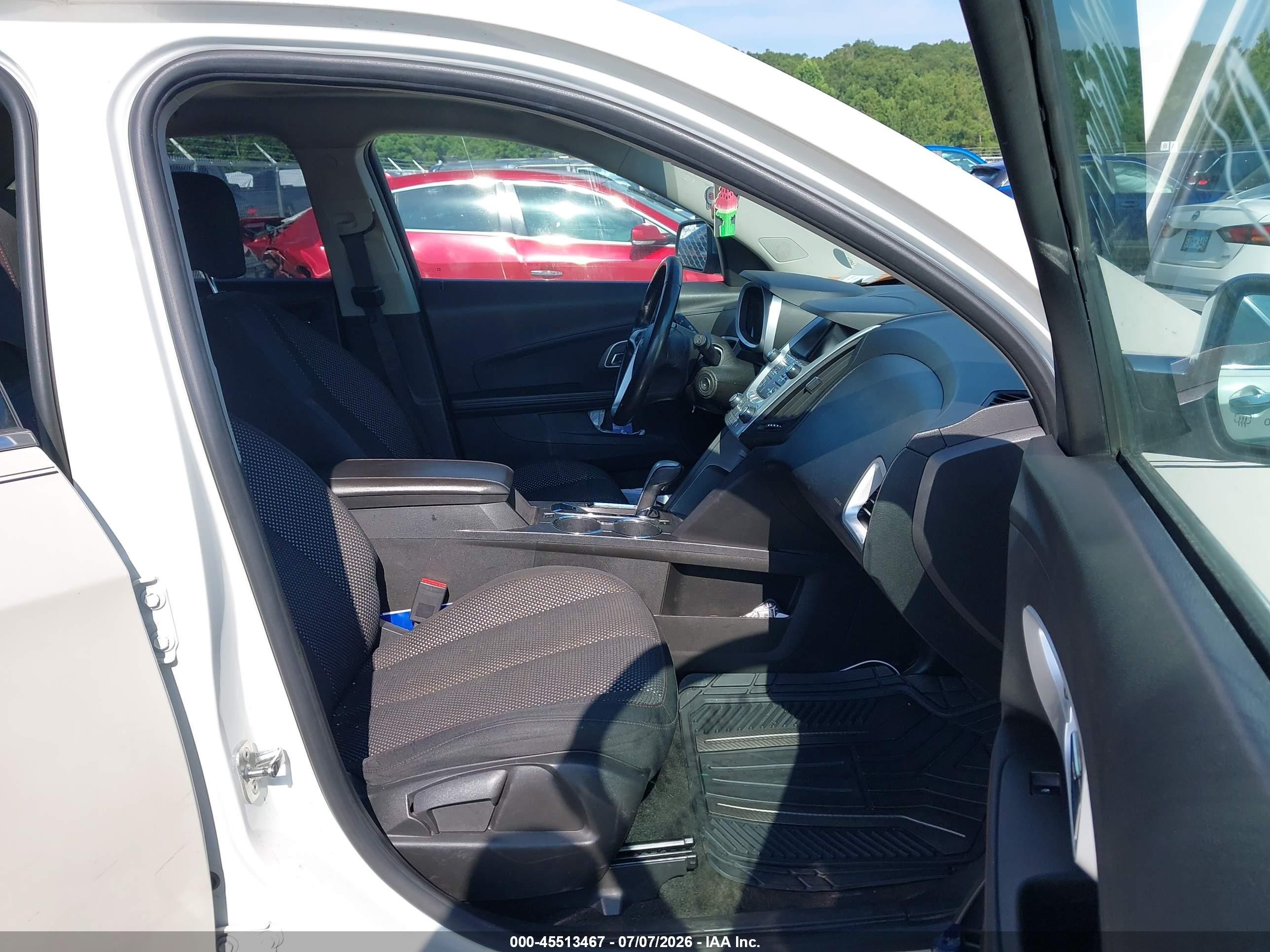 2015 Chevrolet Equinox Lt White vin: 1GNALBEK2FZ109203