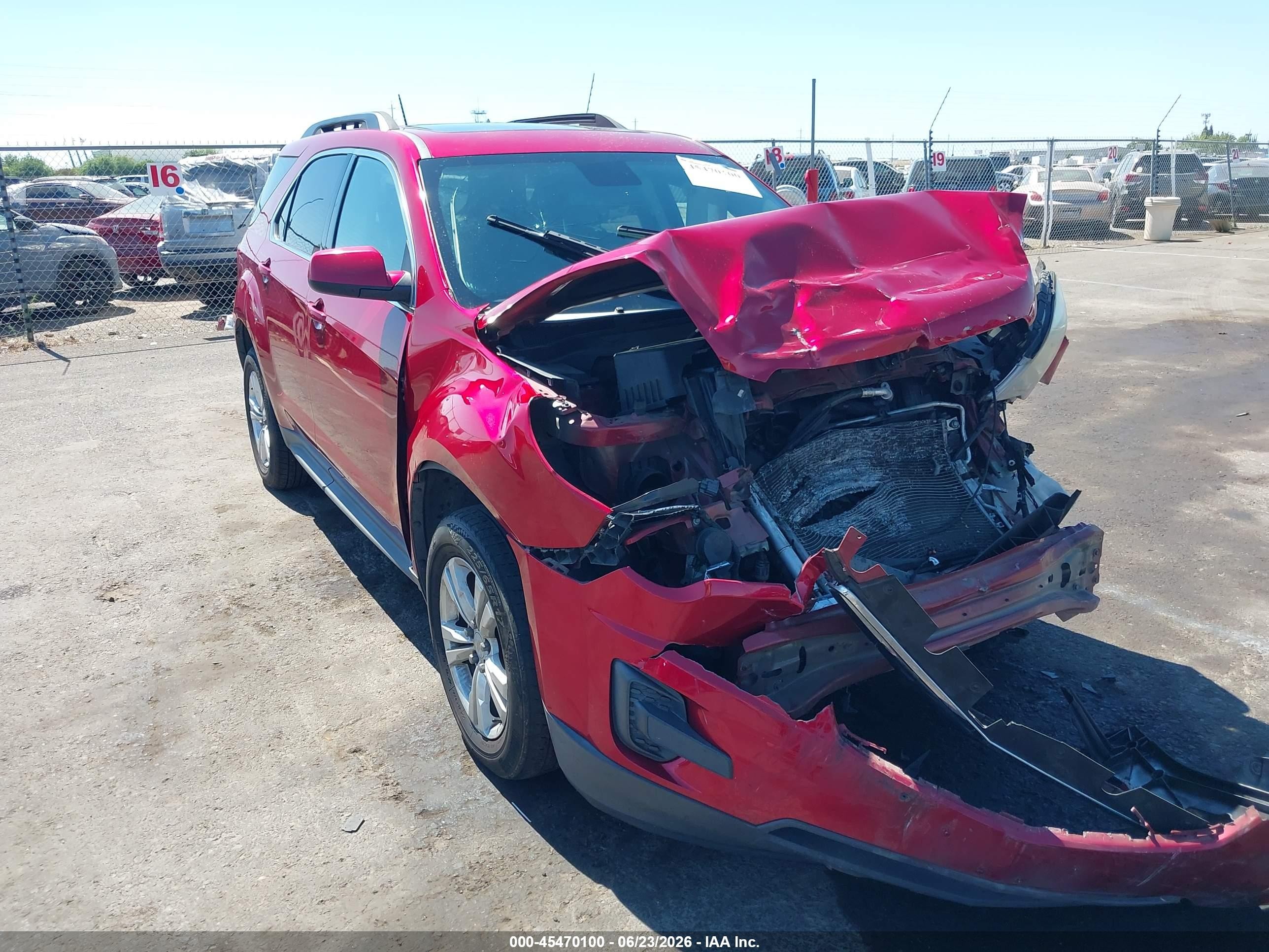 2015 Chevrolet Equinox Lt Red vin: 1GNALBEK2FZ111680