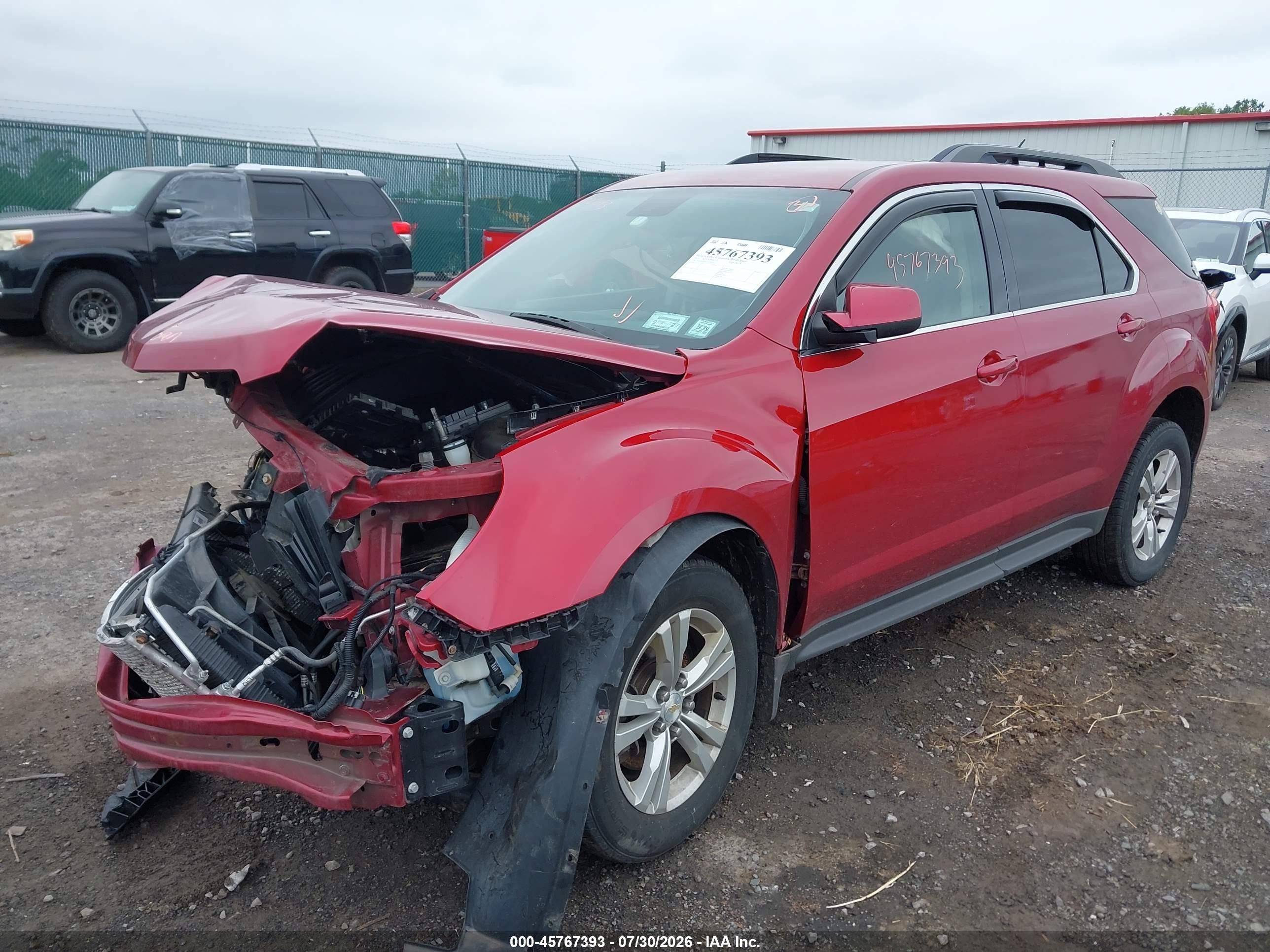 2015 Chevrolet Equinox Lt Red vin: 1GNALBEK2FZ145201