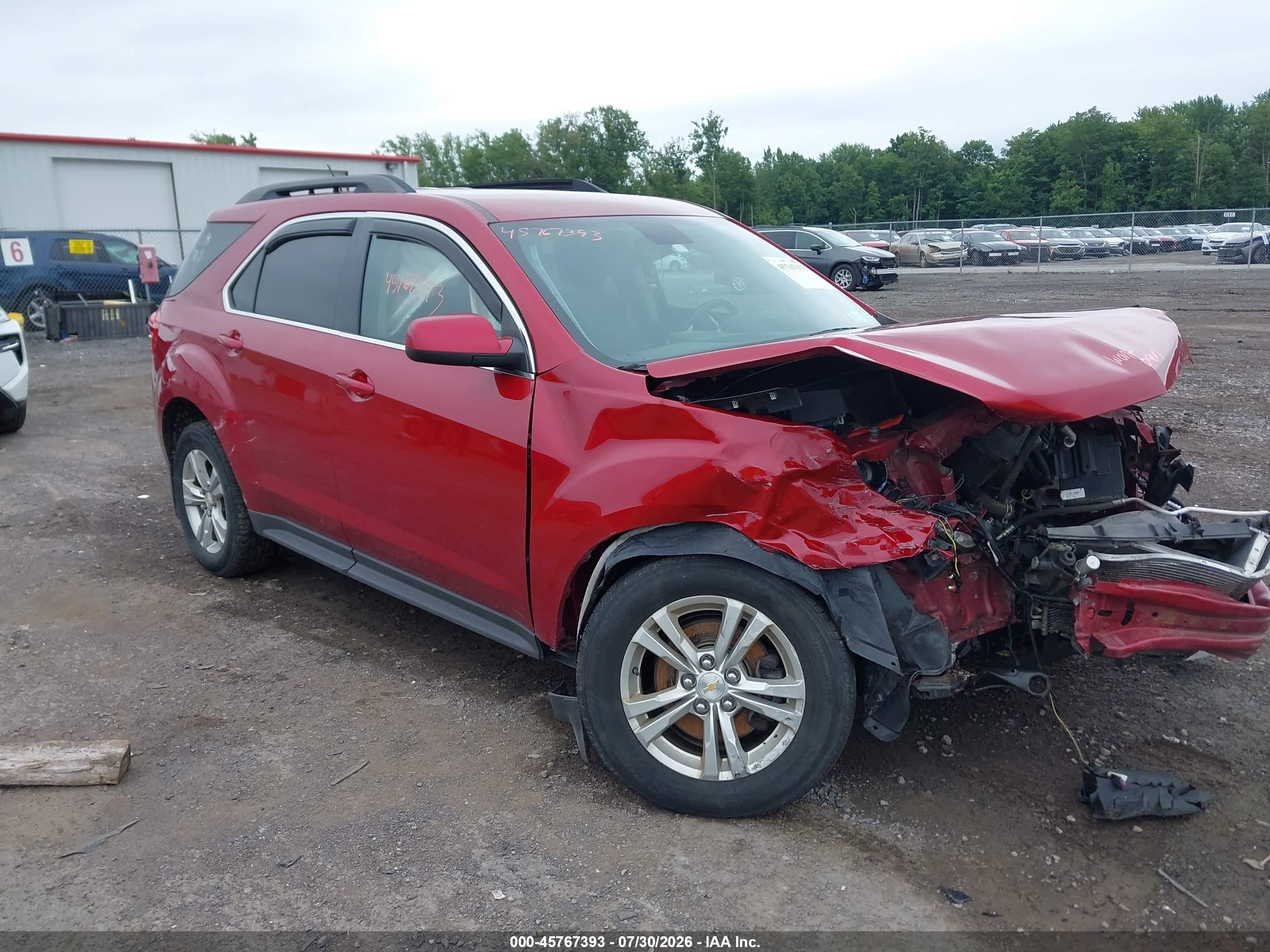 2015 Chevrolet Equinox Lt Red vin: 1GNALBEK2FZ145201