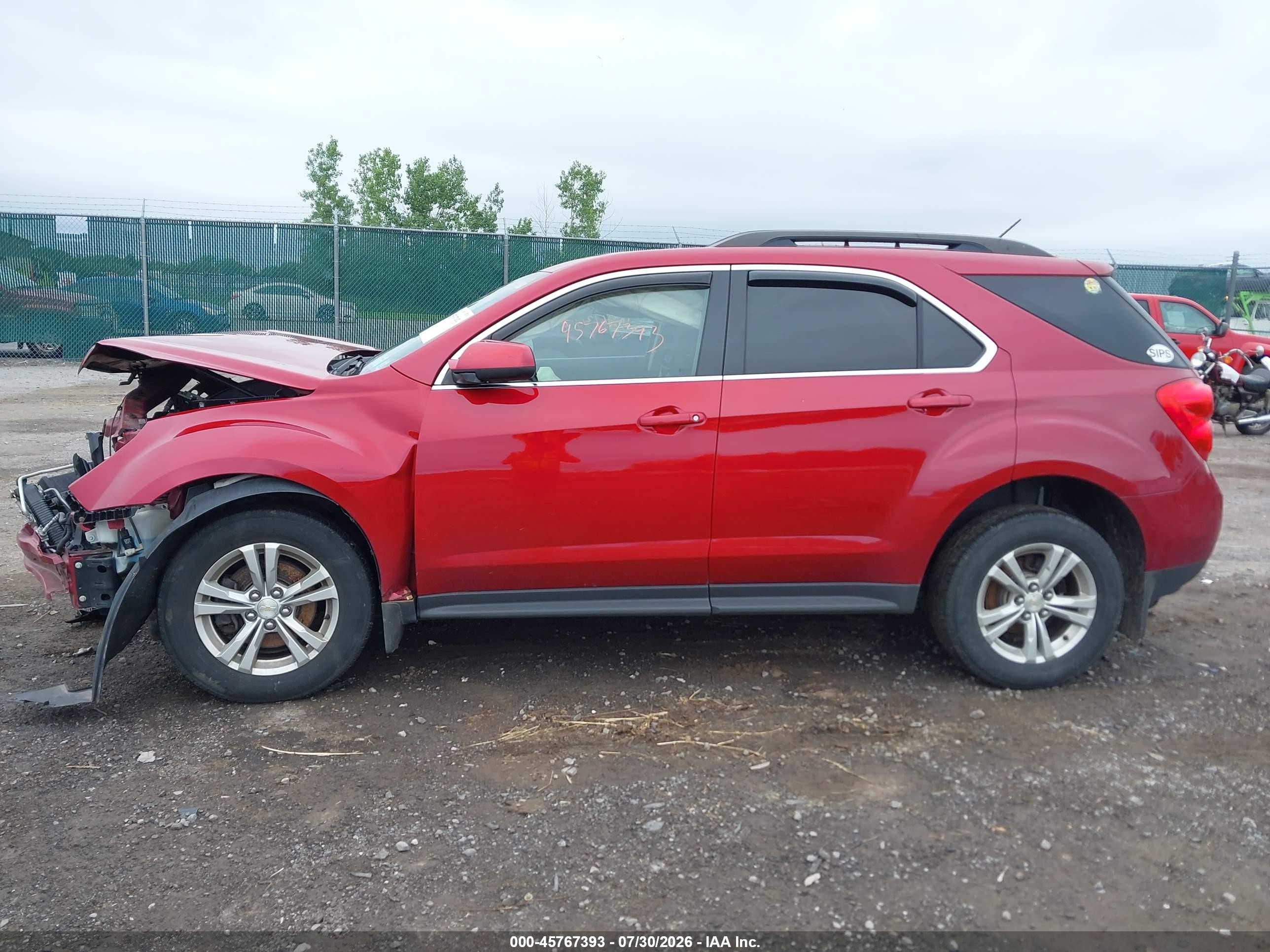 2015 Chevrolet Equinox Lt Red vin: 1GNALBEK2FZ145201