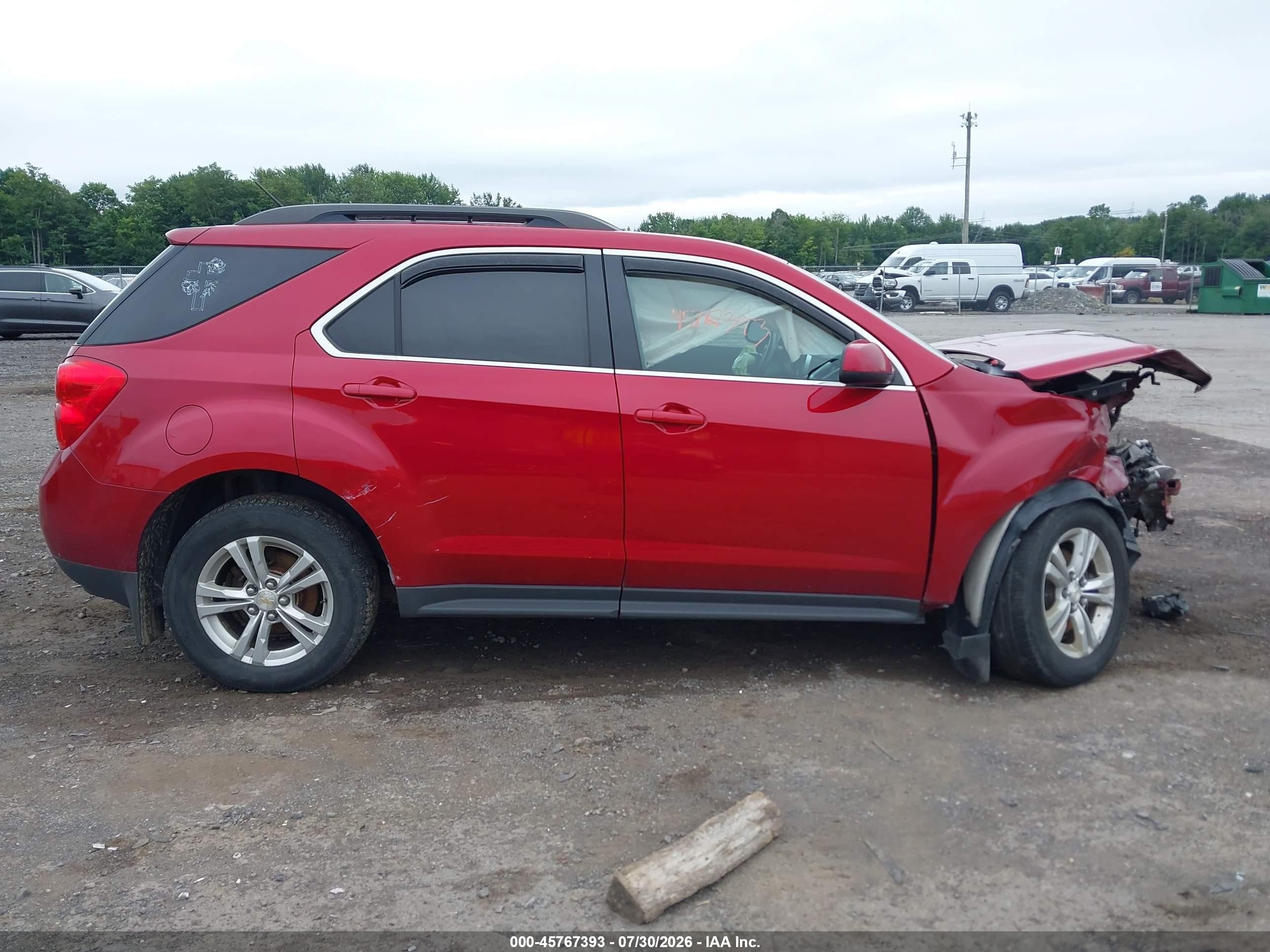 2015 Chevrolet Equinox Lt Red vin: 1GNALBEK2FZ145201