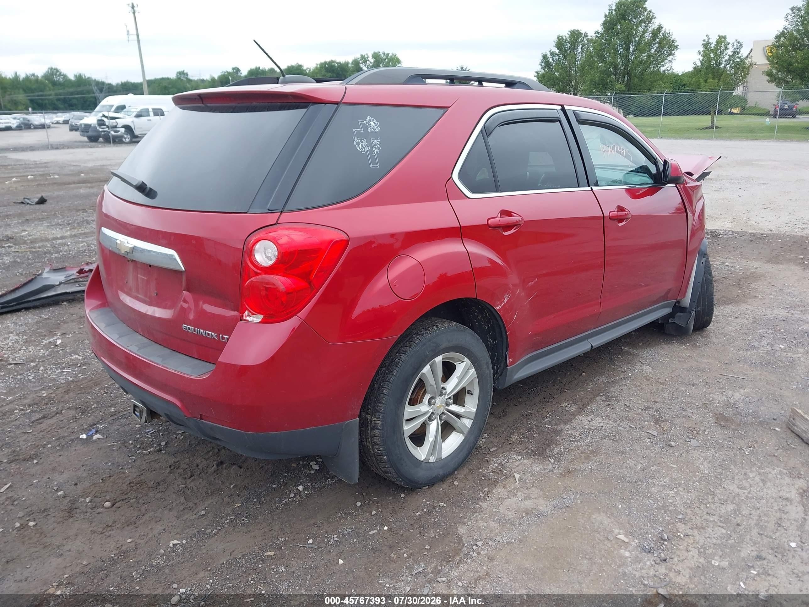 2015 Chevrolet Equinox Lt Red vin: 1GNALBEK2FZ145201