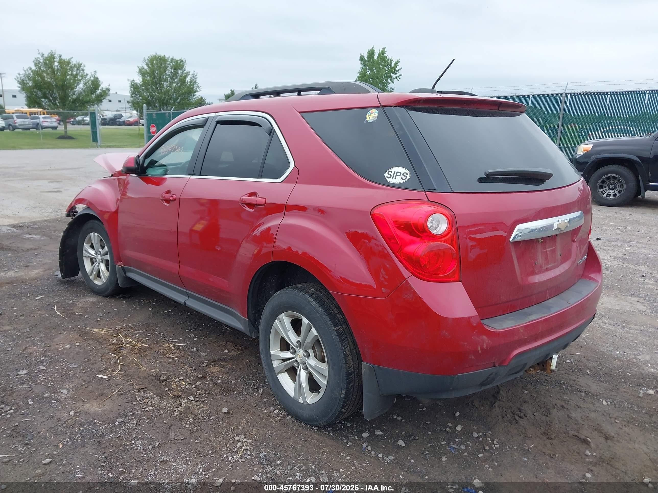 2015 Chevrolet Equinox Lt Red vin: 1GNALBEK2FZ145201