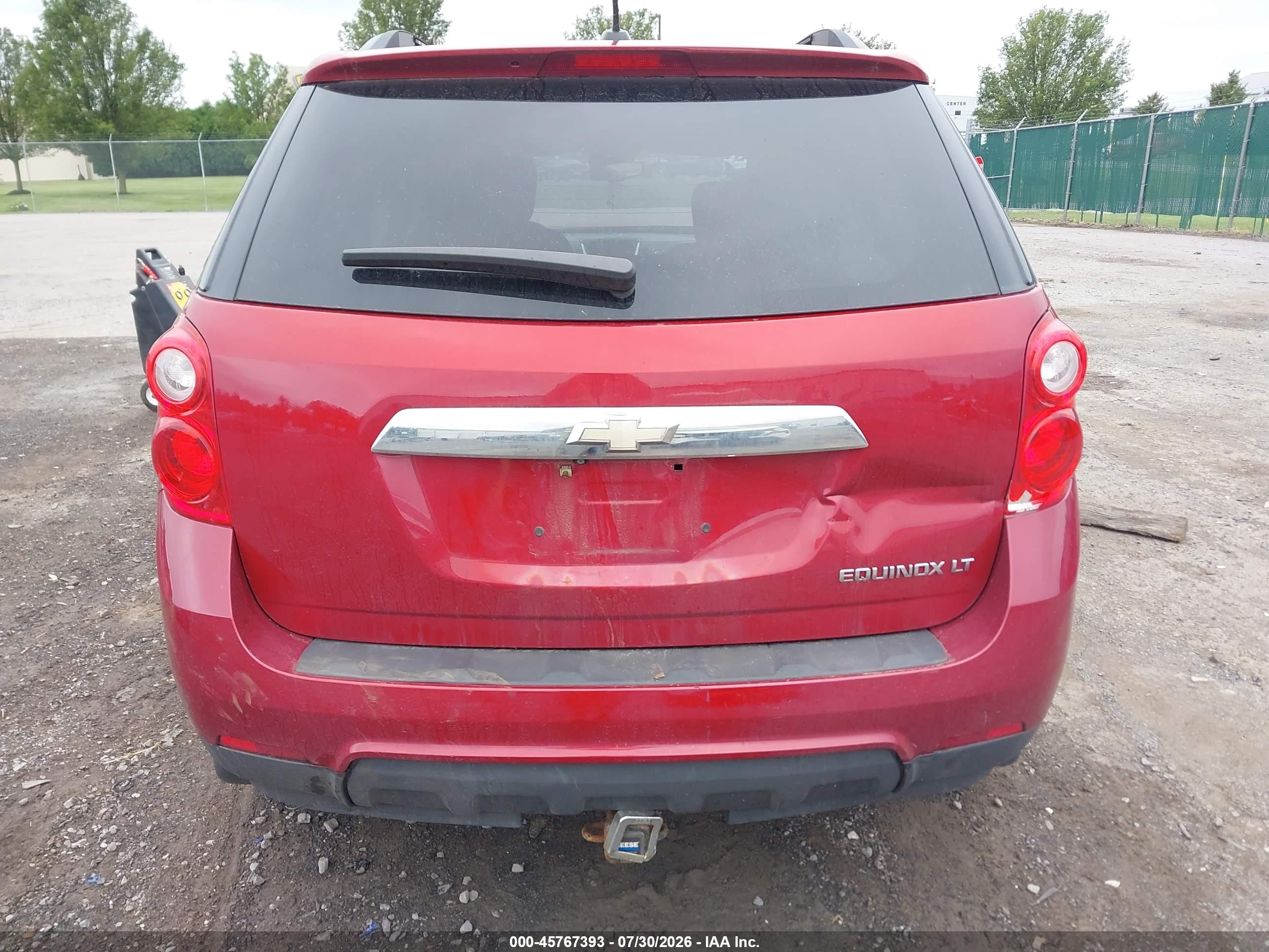 2015 Chevrolet Equinox Lt Red vin: 1GNALBEK2FZ145201