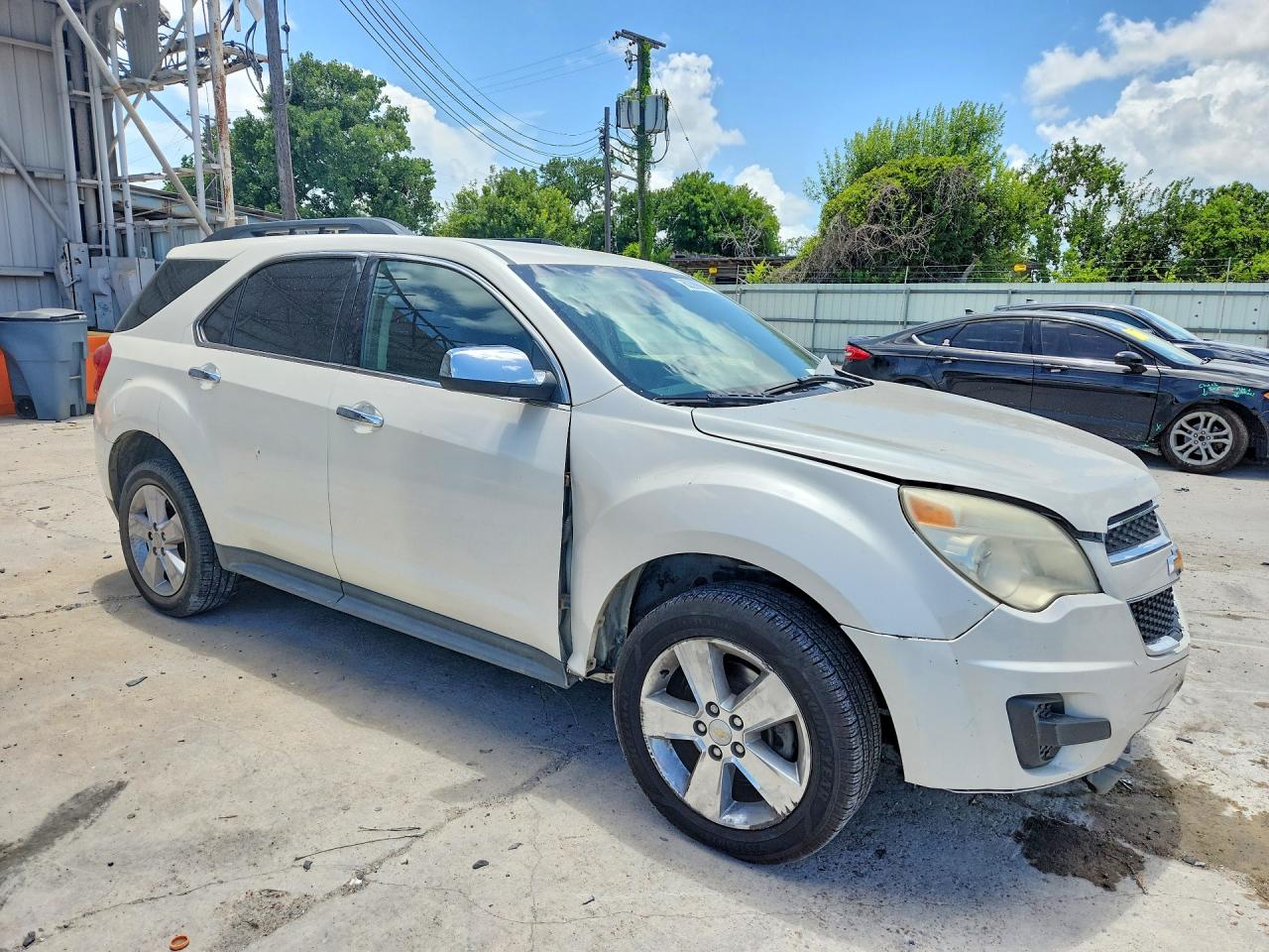 2014 Chevrolet Equinox Lt White vin: 1GNALBEK3EZ114408