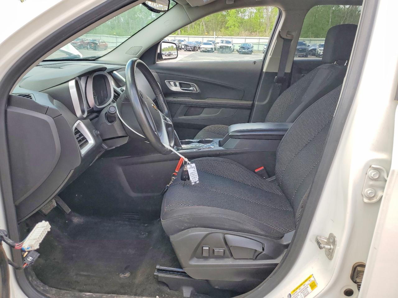 2015 Chevrolet Equinox Lt White vin: 1GNALBEK3FZ114197