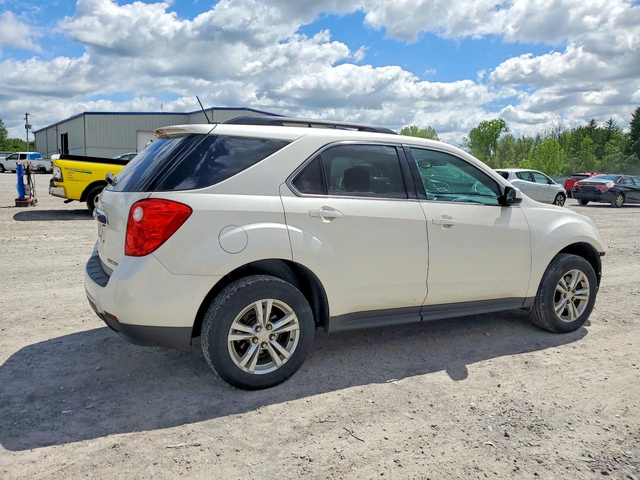 2015 Chevrolet Equinox Lt White vin: 1GNALBEK3FZ114197