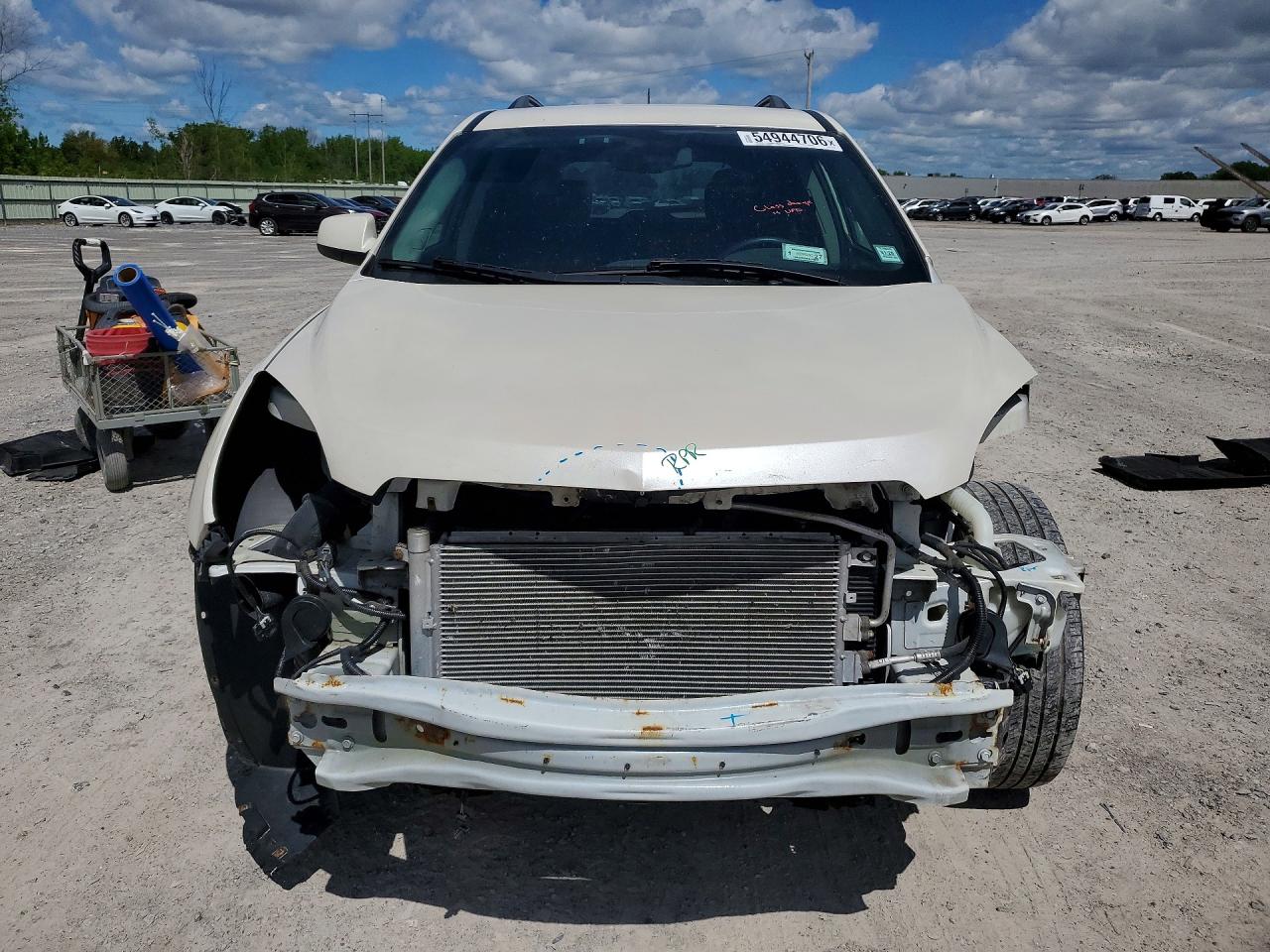 2015 Chevrolet Equinox Lt White vin: 1GNALBEK3FZ114197