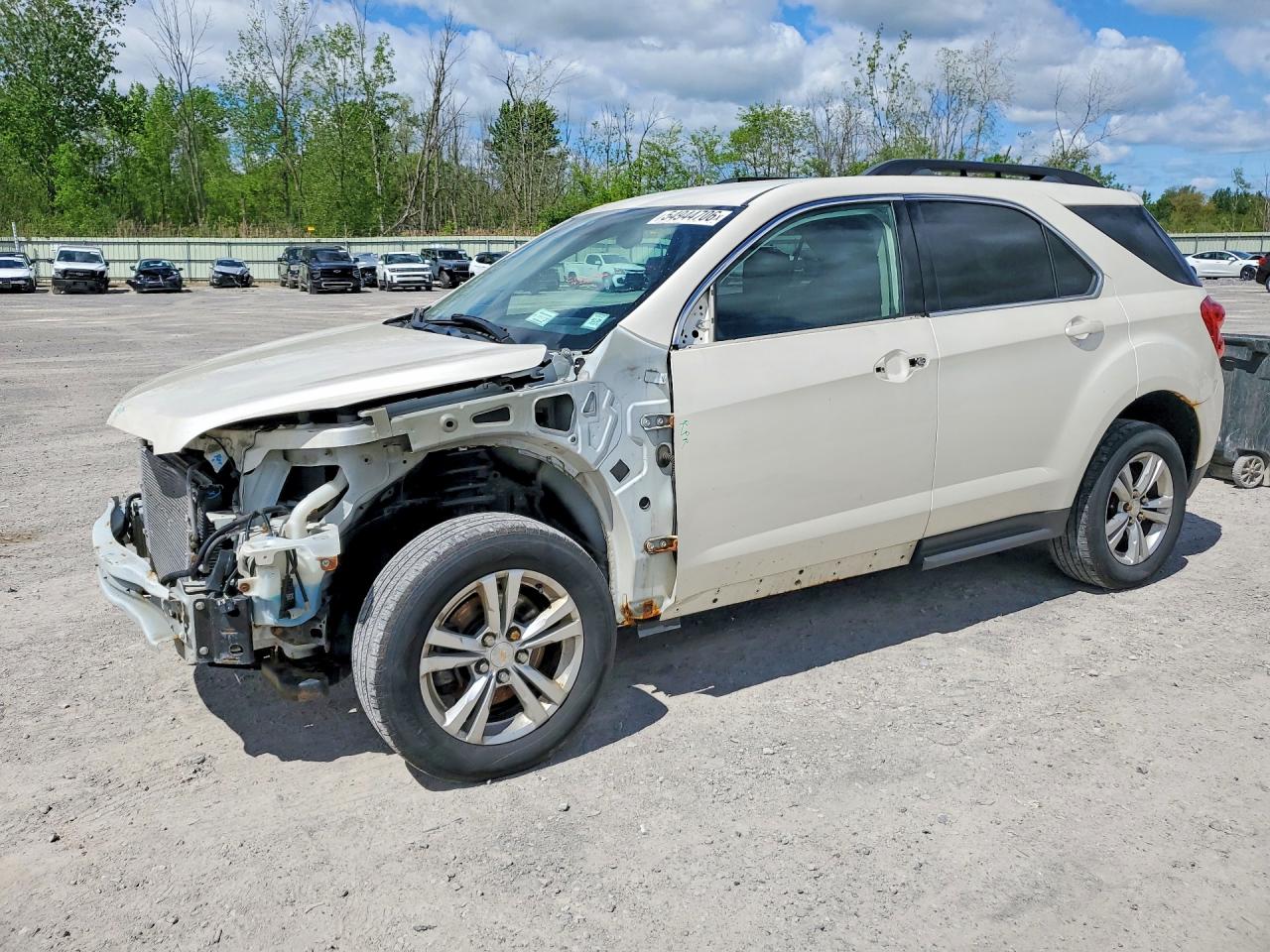 2015 Chevrolet Equinox Lt White vin: 1GNALBEK3FZ114197