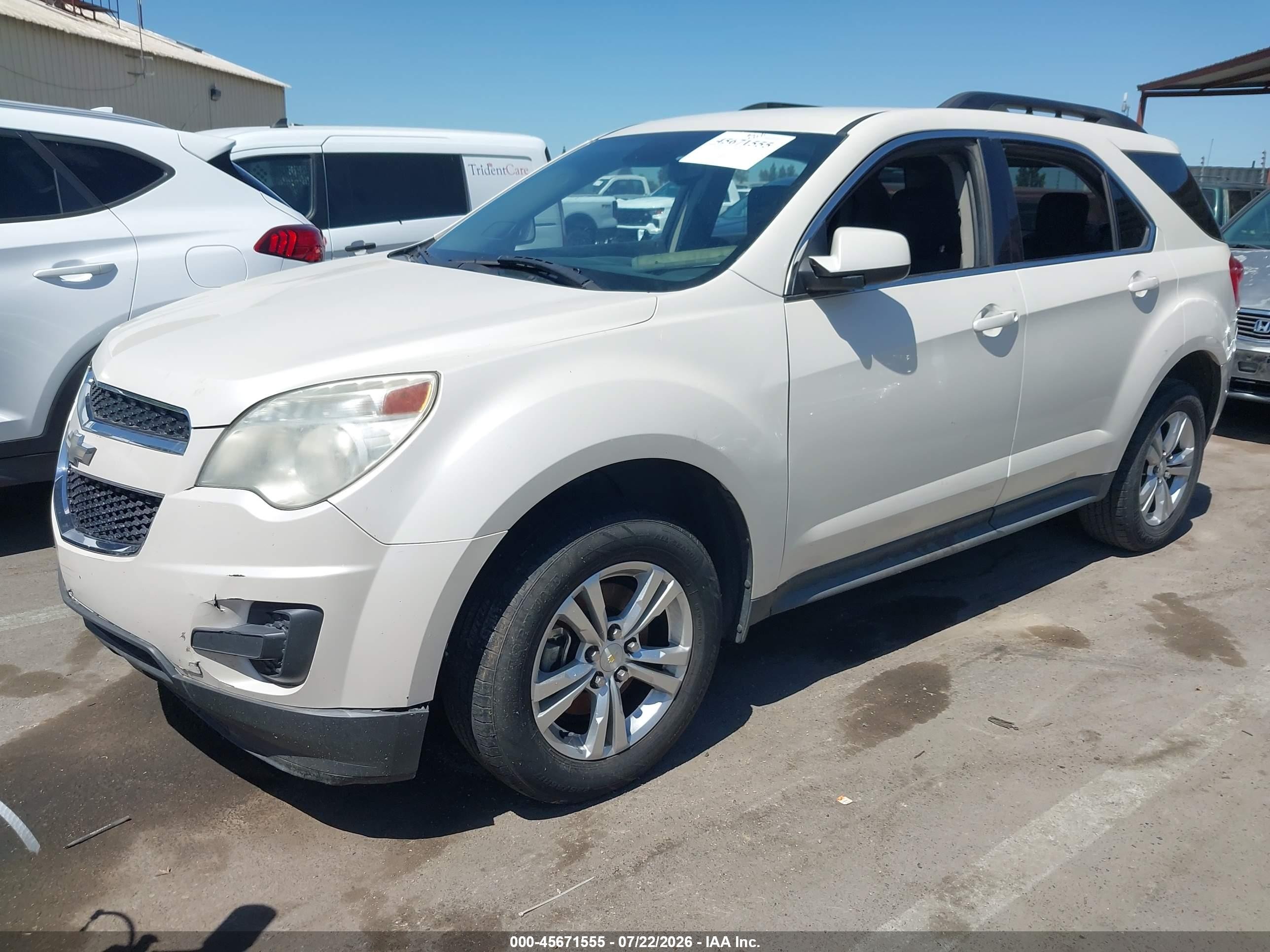 2015 Chevrolet Equinox Lt White vin: 1GNALBEK3FZ123367